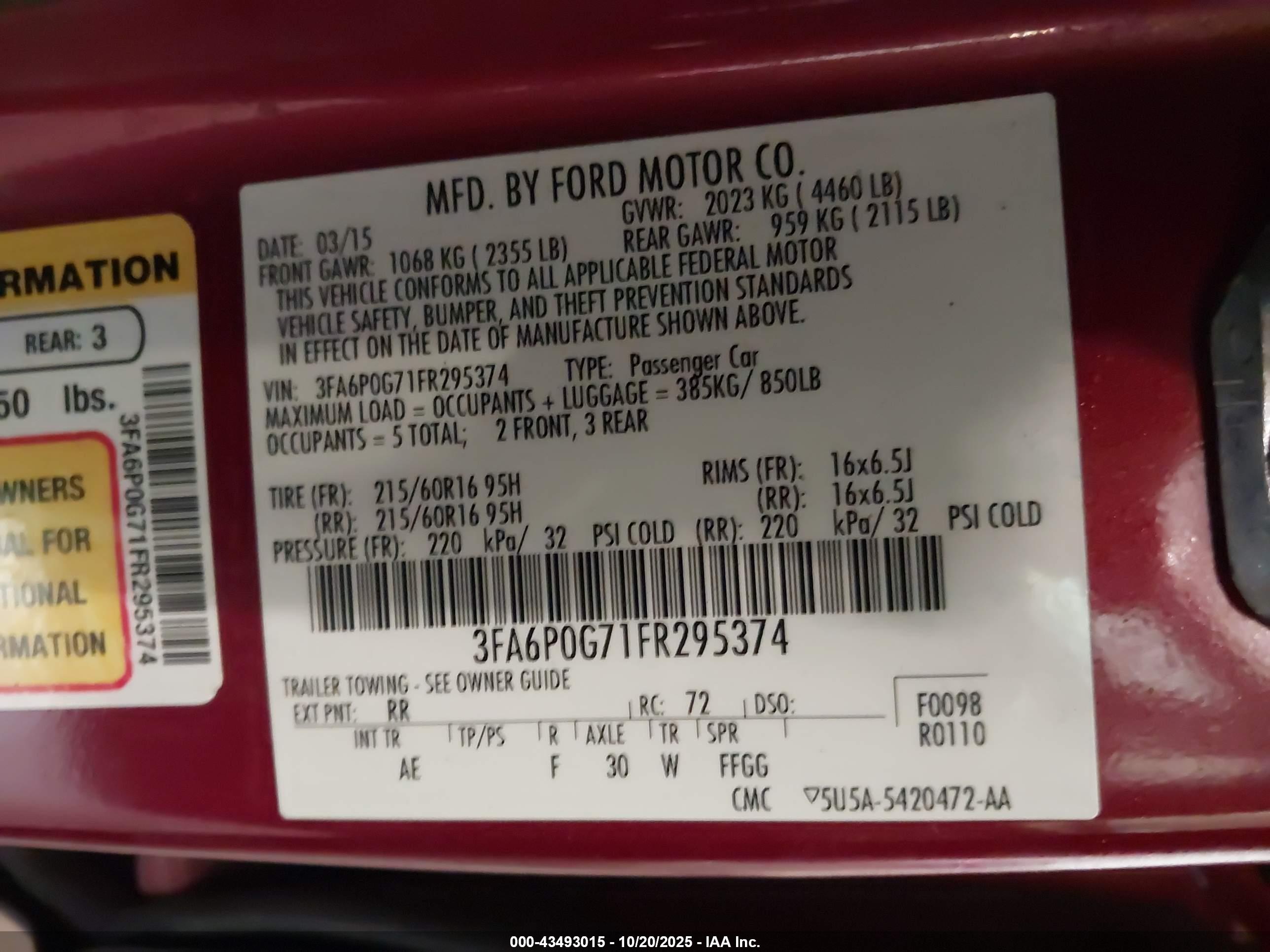 FORD FUSION image 9