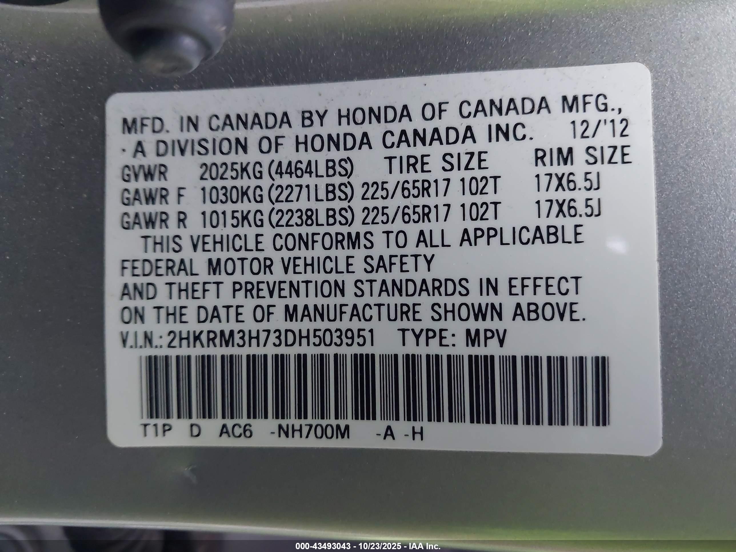HONDA CR-V image 9