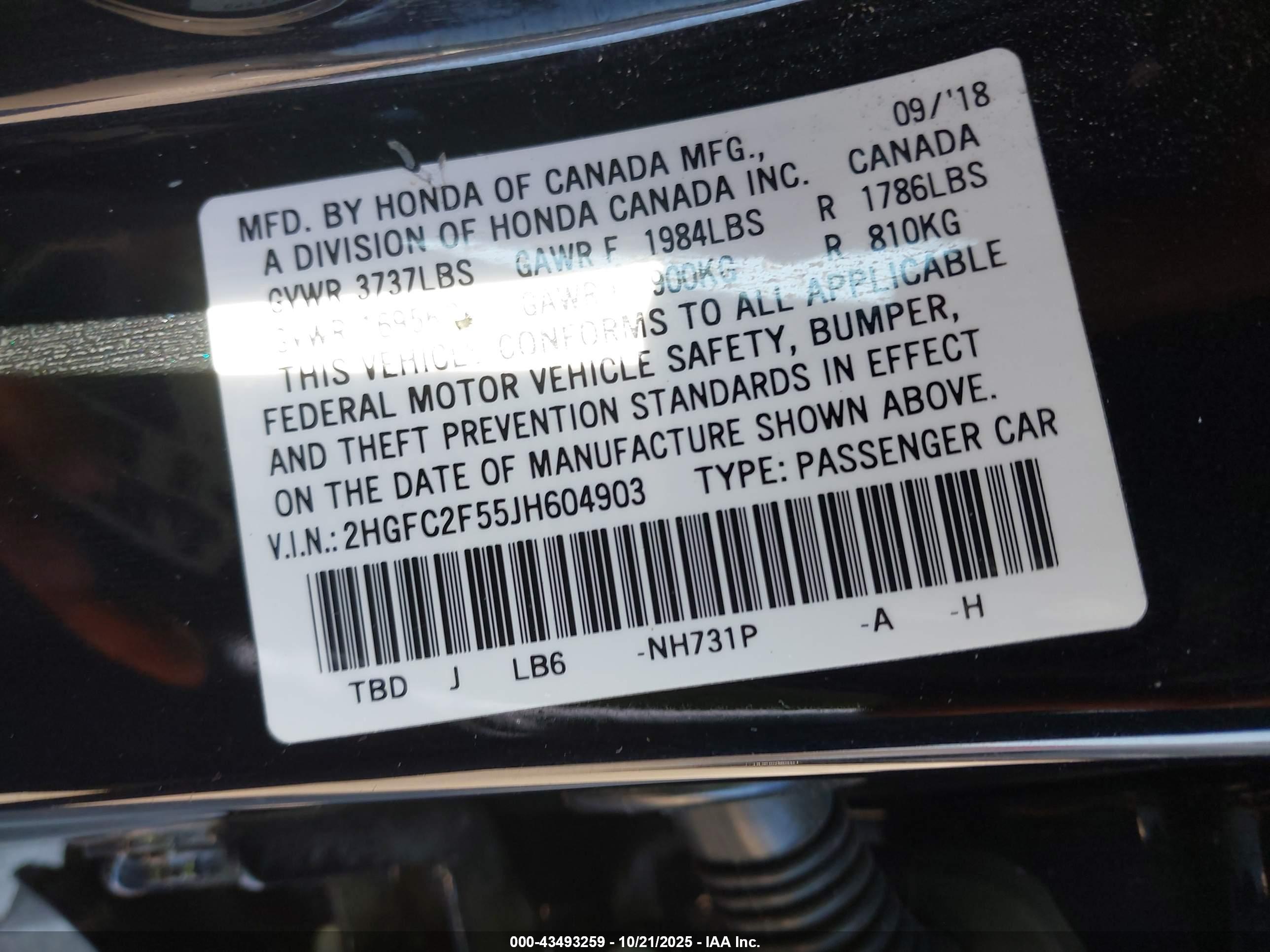 HONDA CIVIC image 9