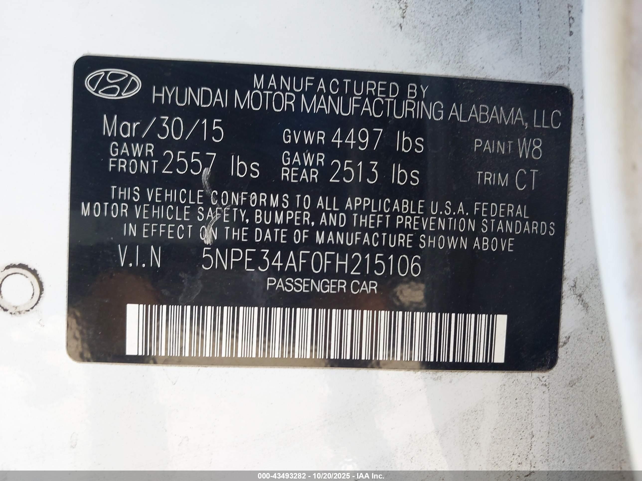 HYUNDAI SONATA image 9