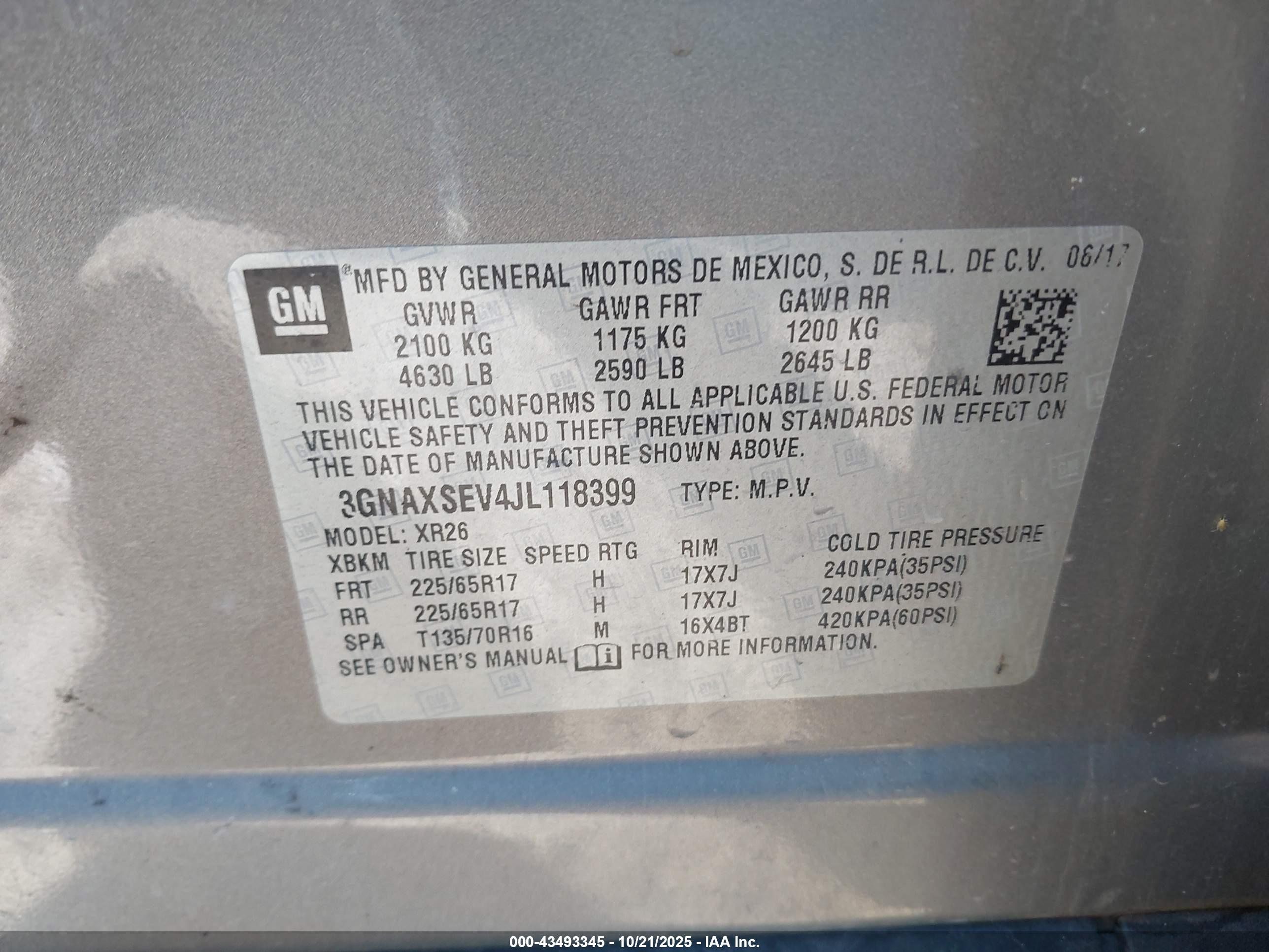 CHEVROLET EQUINOX image 9