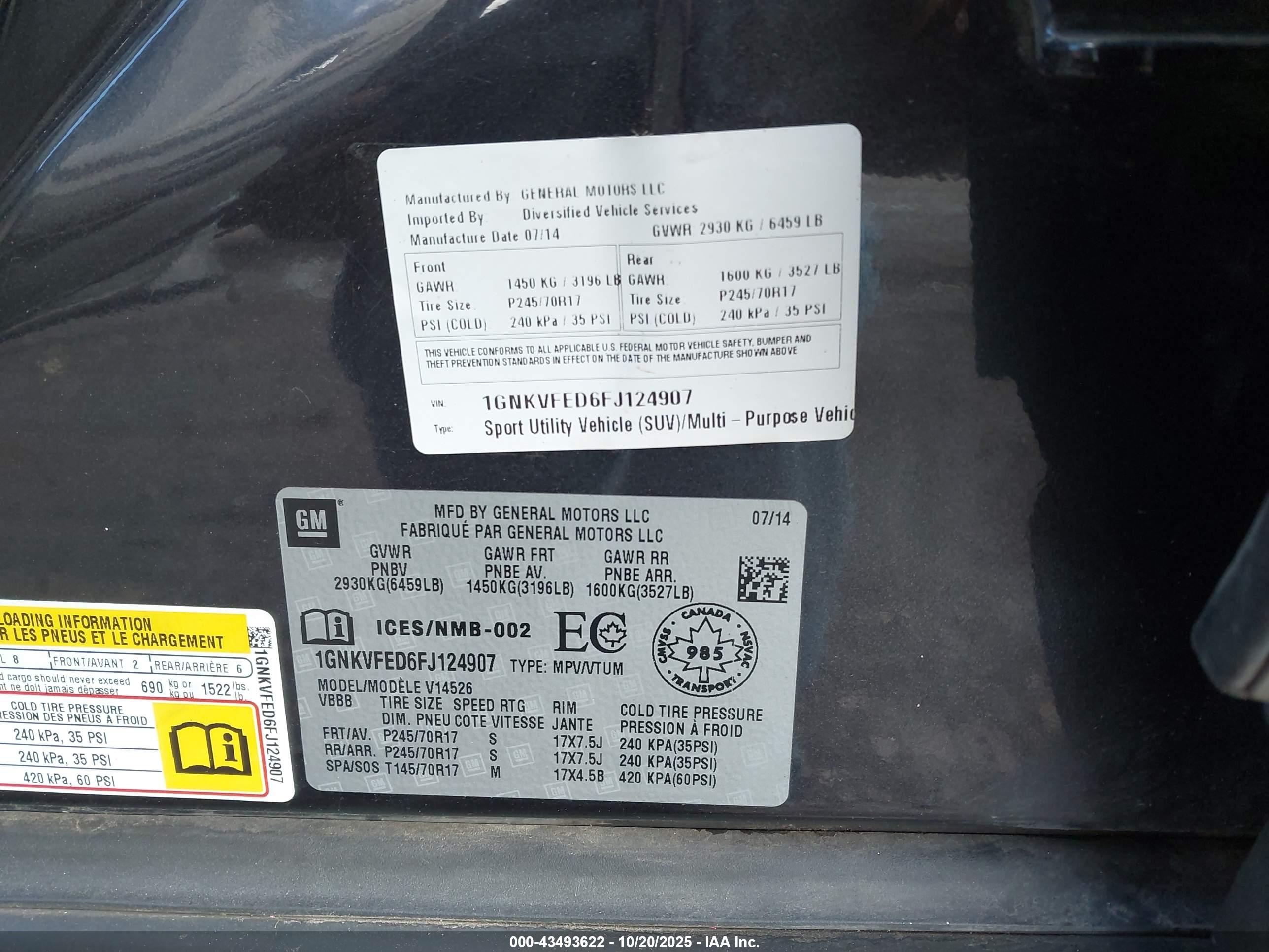 CHEVROLET TRAVERSE image 9