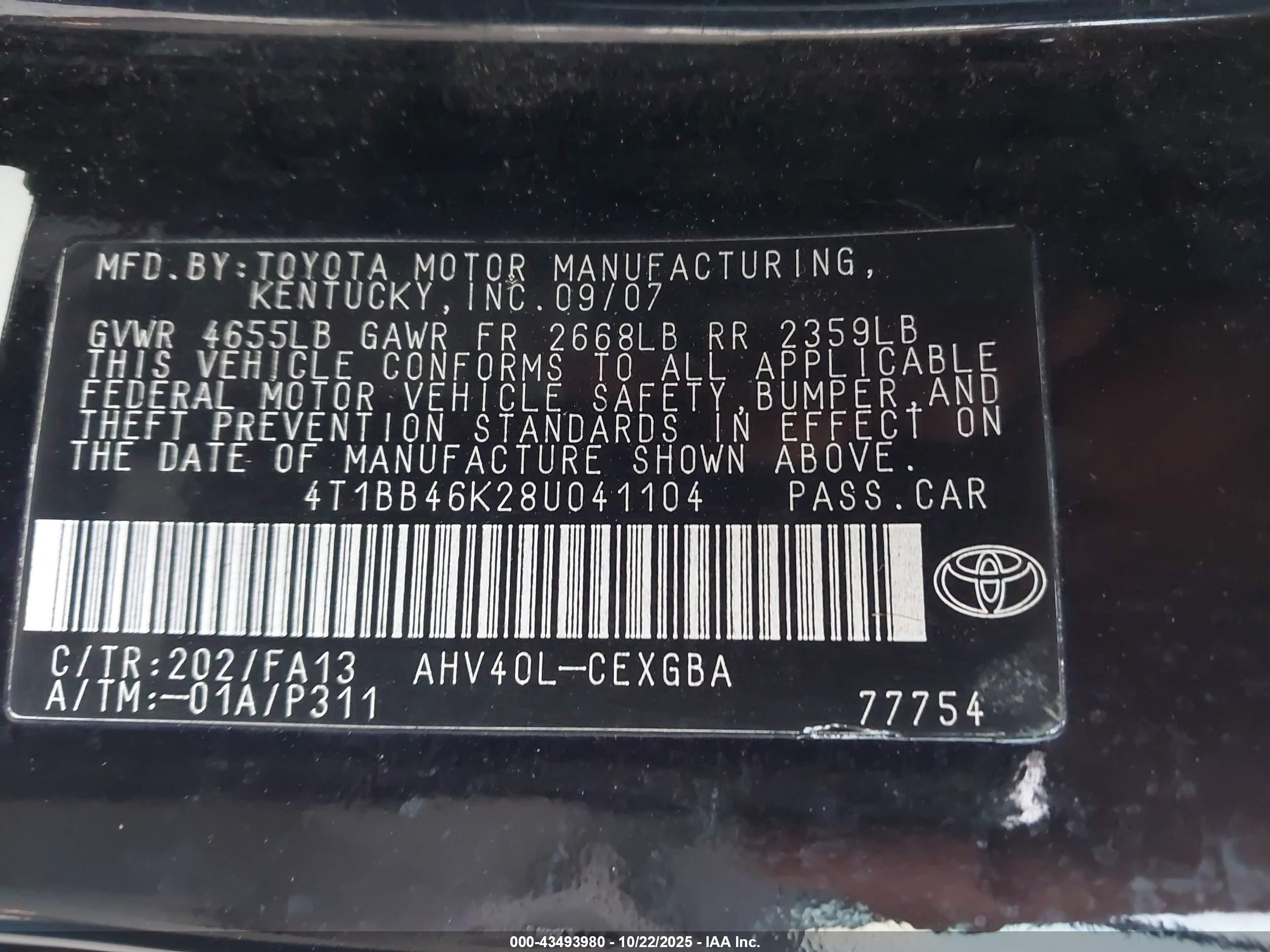 TOYOTA CAMRY image 9
