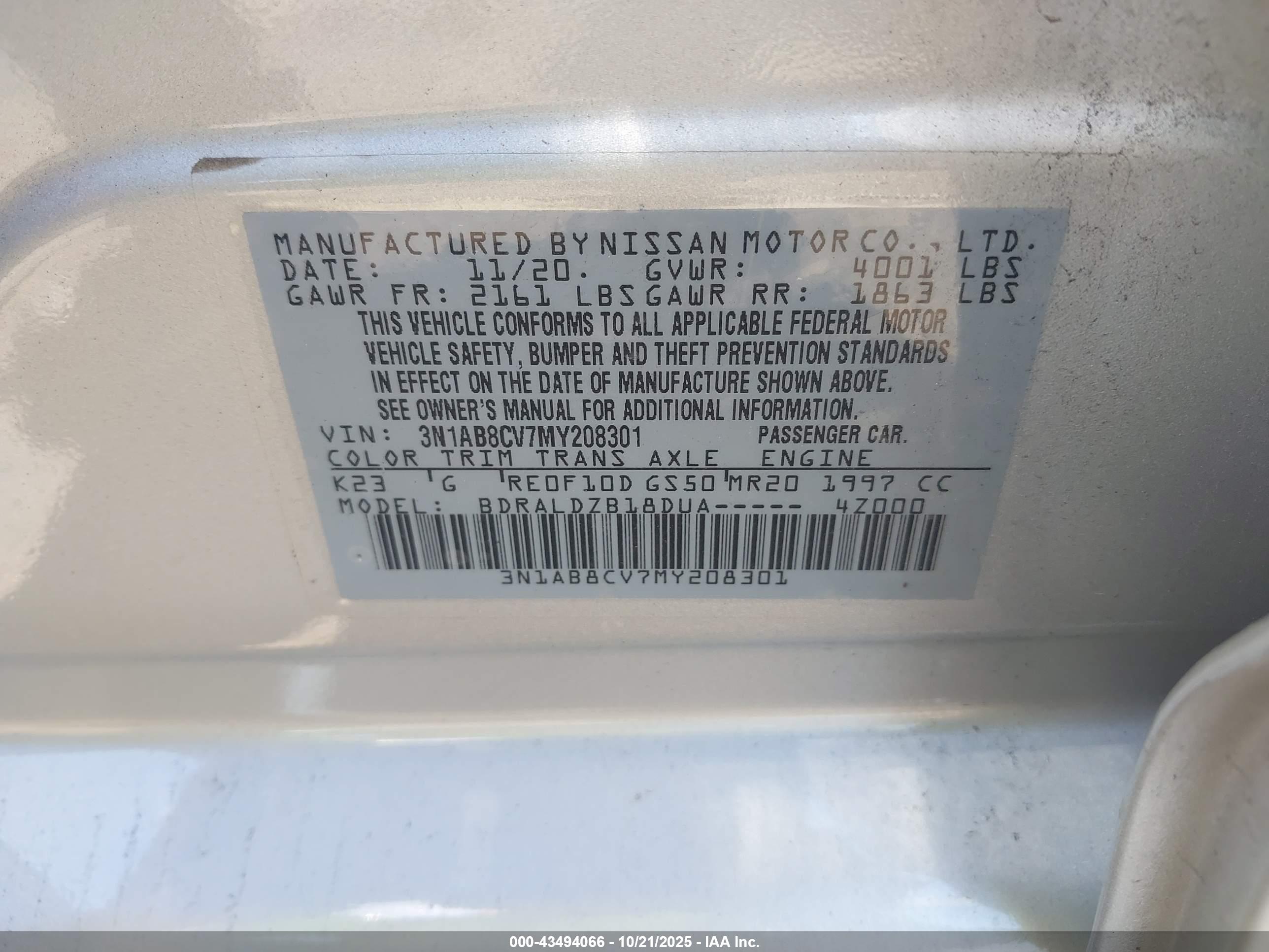 NISSAN SENTRA image 9