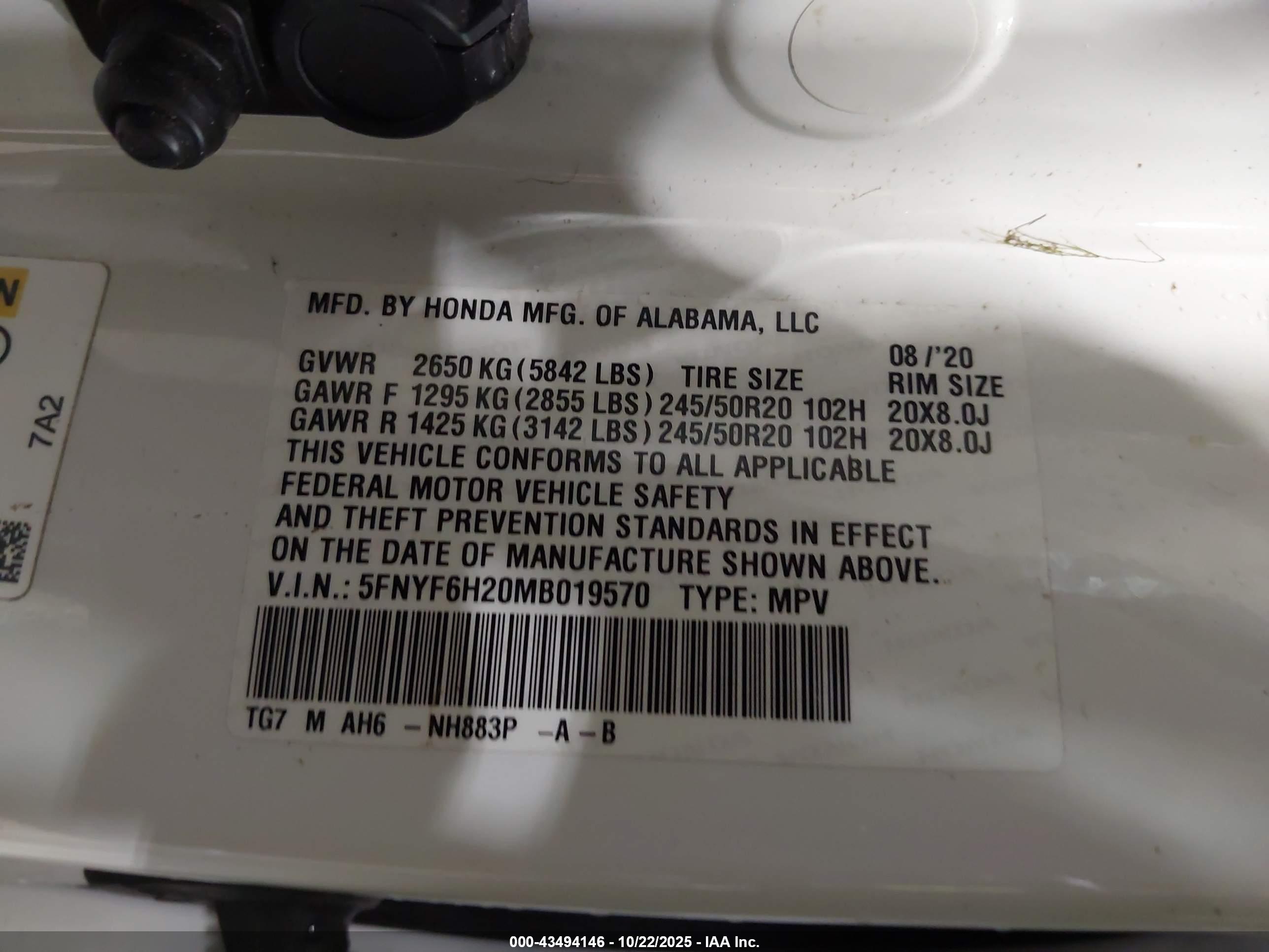 HONDA PILOT image 9