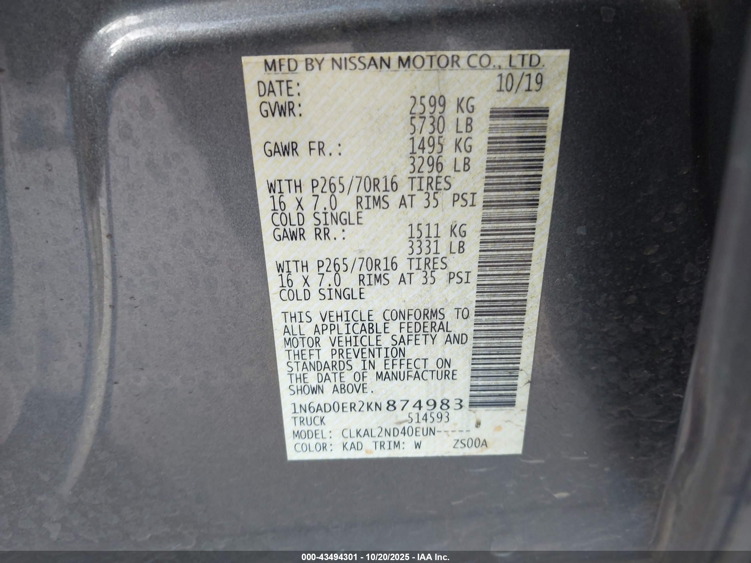 NISSAN FRONTIER image 9