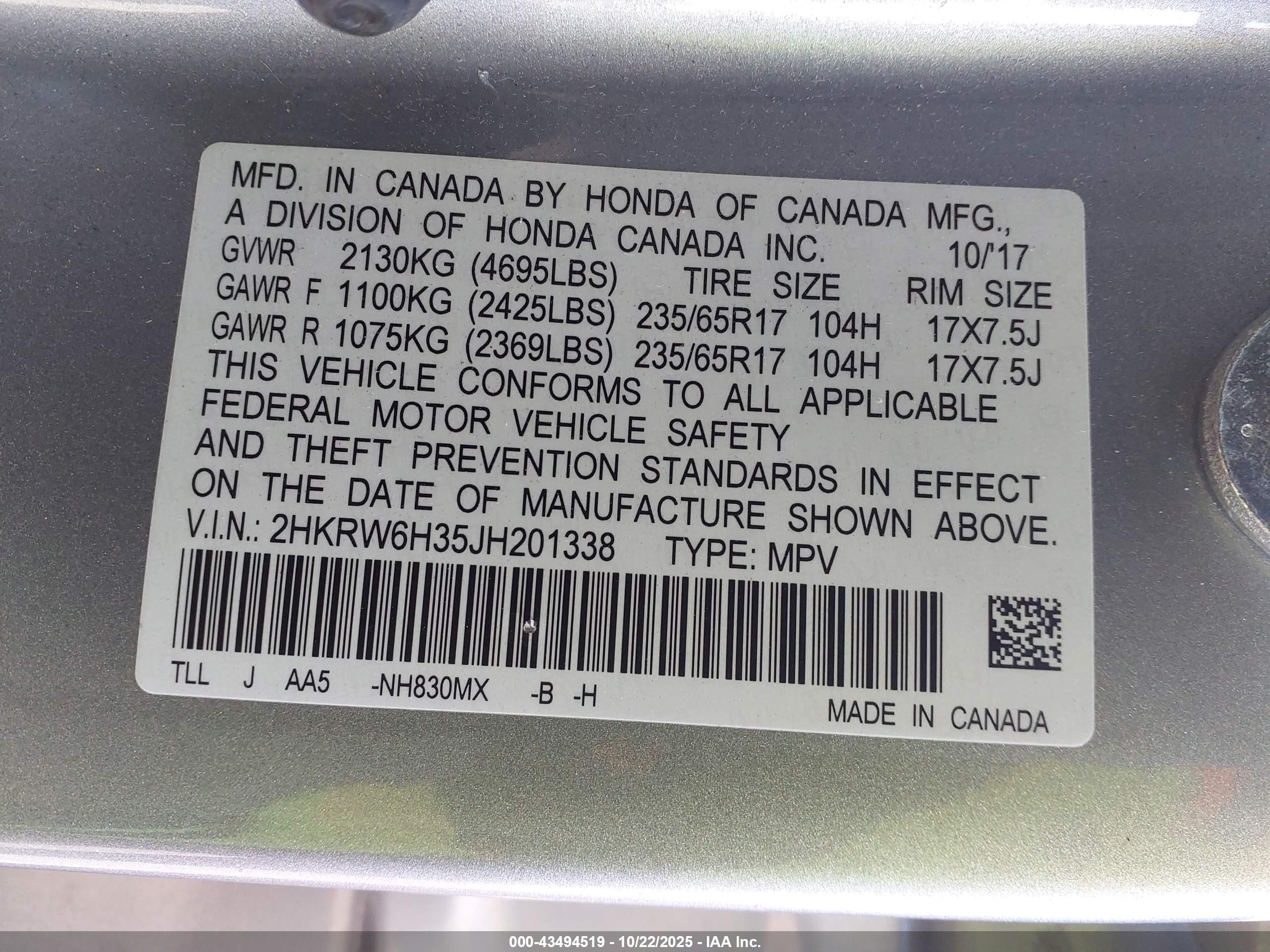 HONDA CR-V image 9