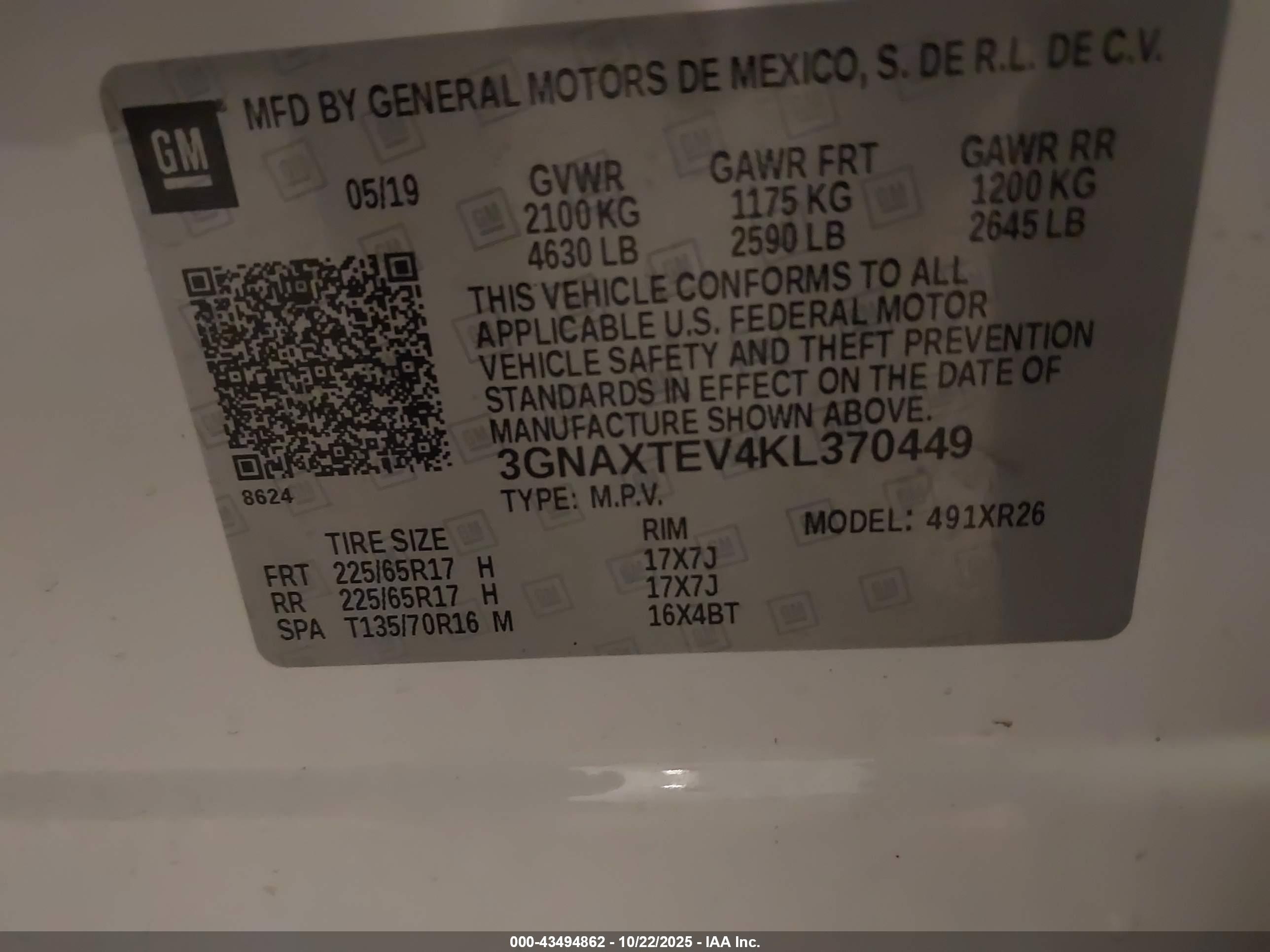CHEVROLET EQUINOX image 9