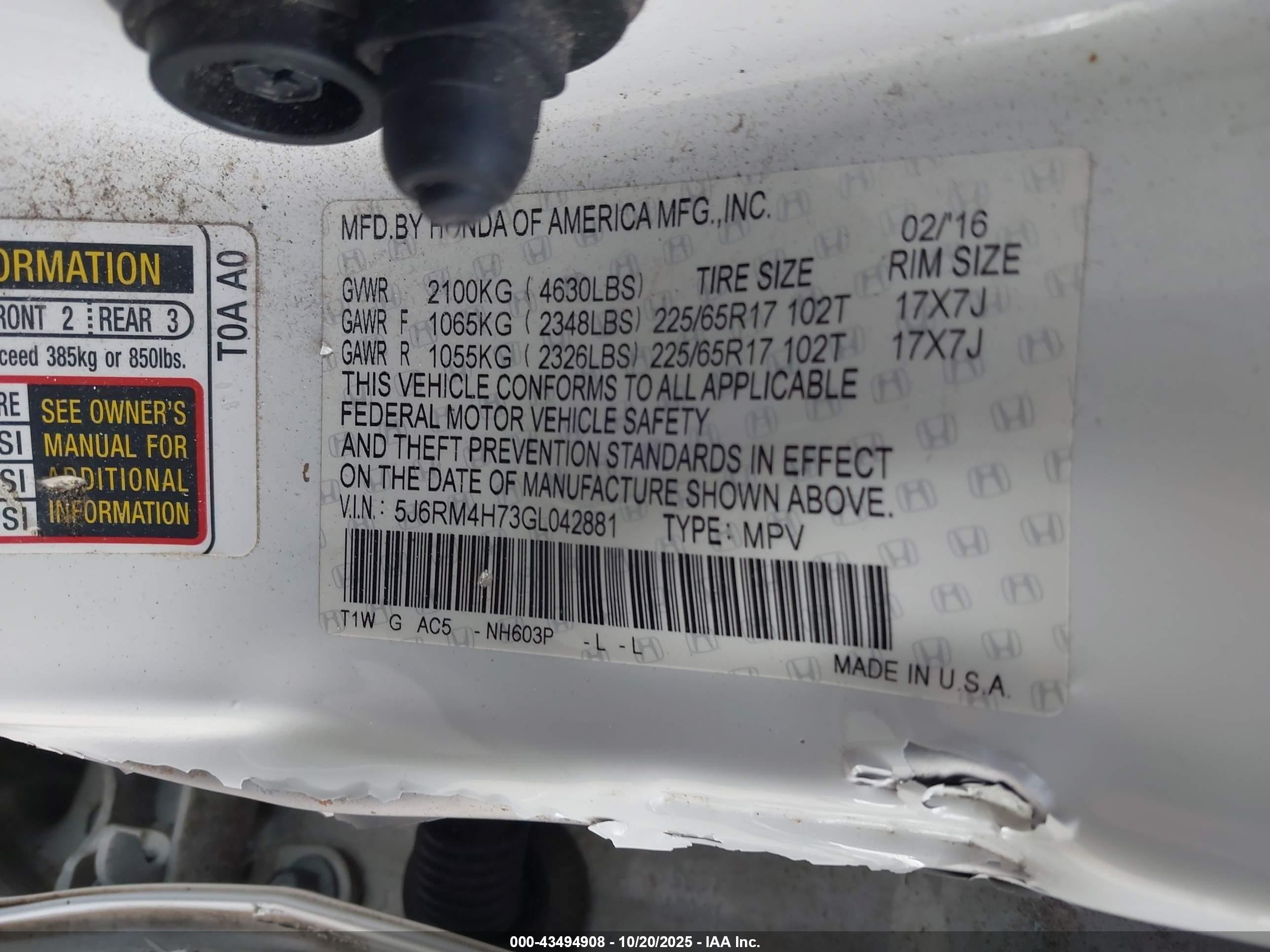 HONDA CR-V image 9