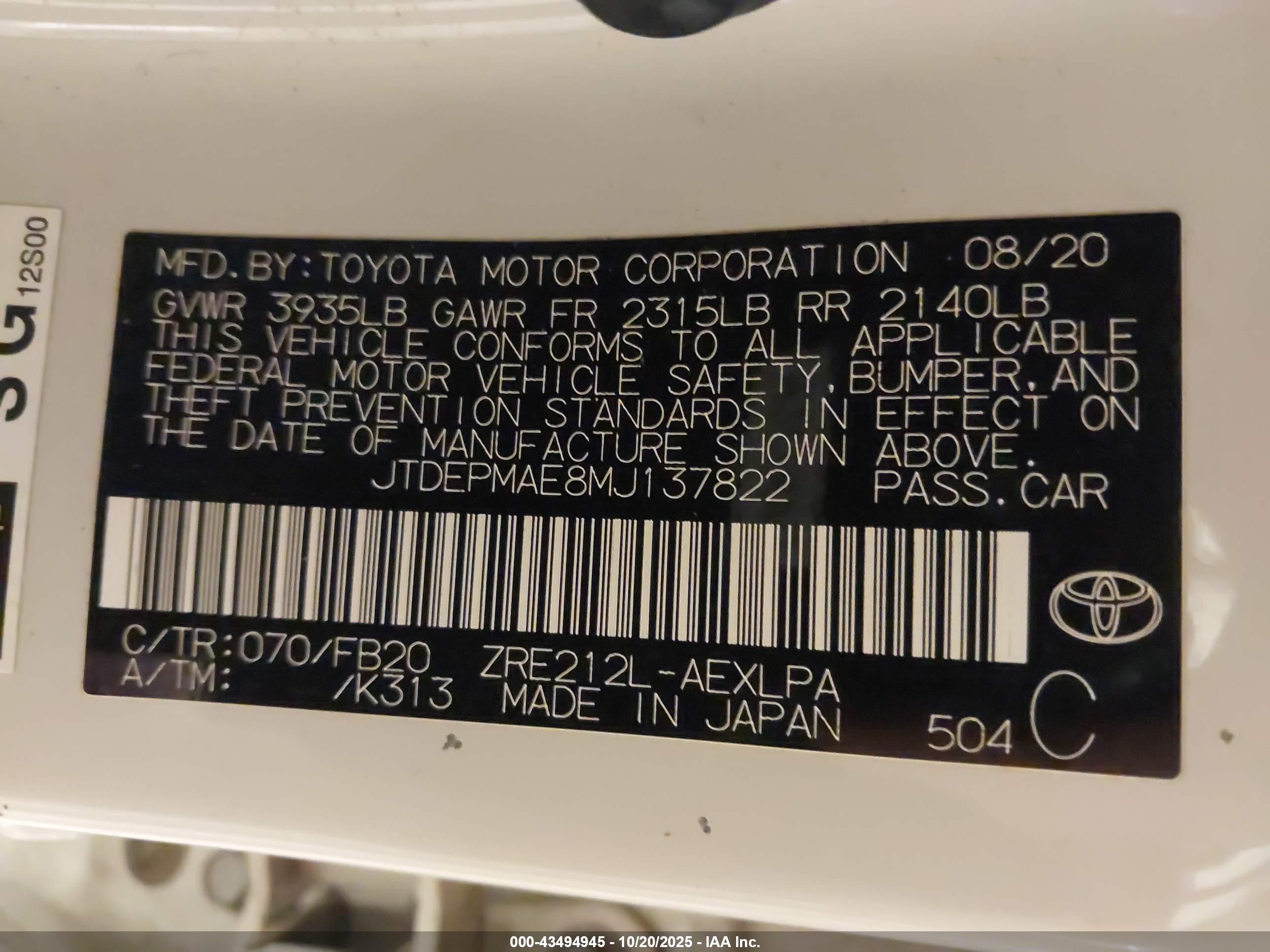 TOYOTA COROLLA image 9