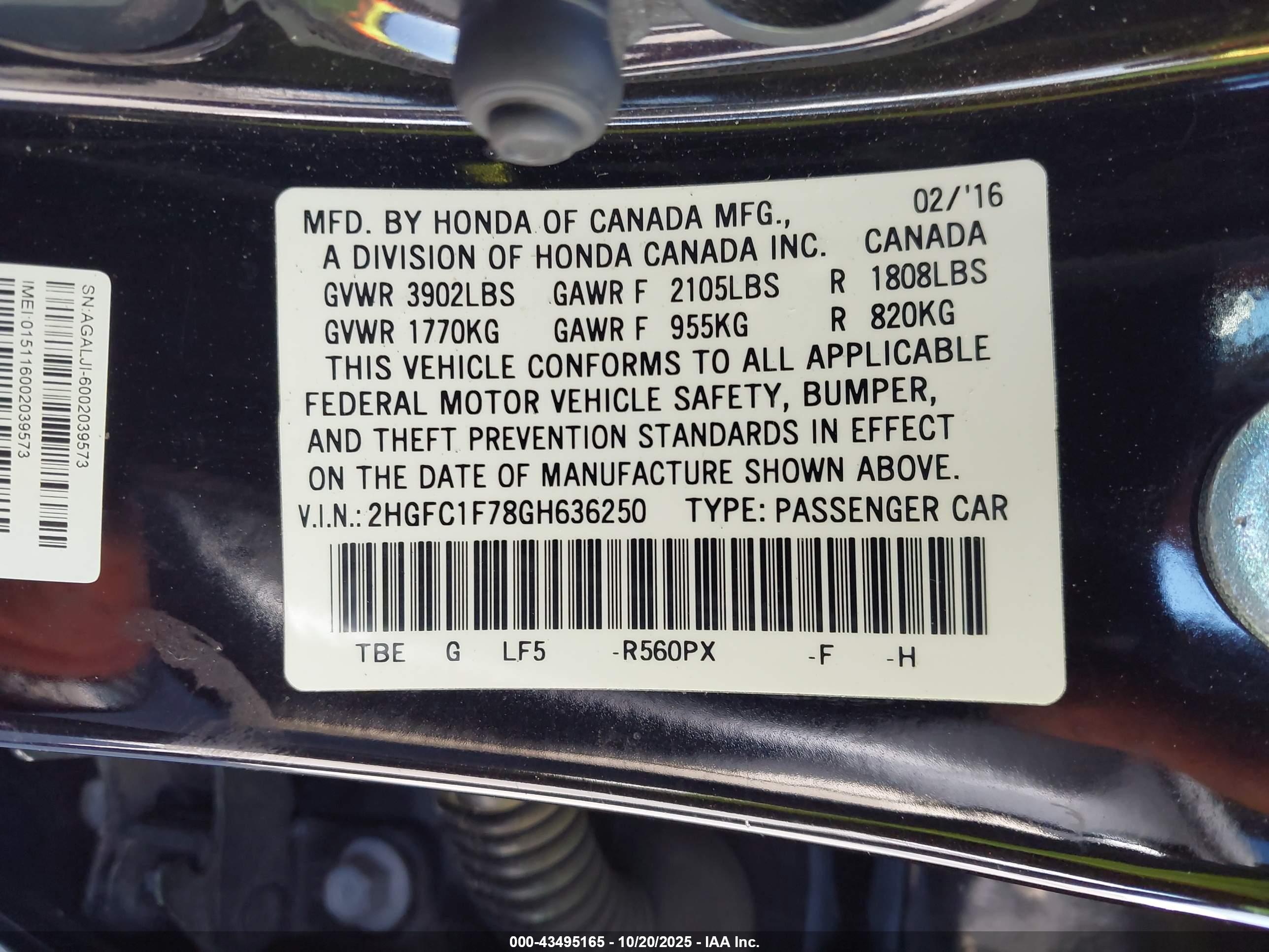 HONDA CIVIC image 9