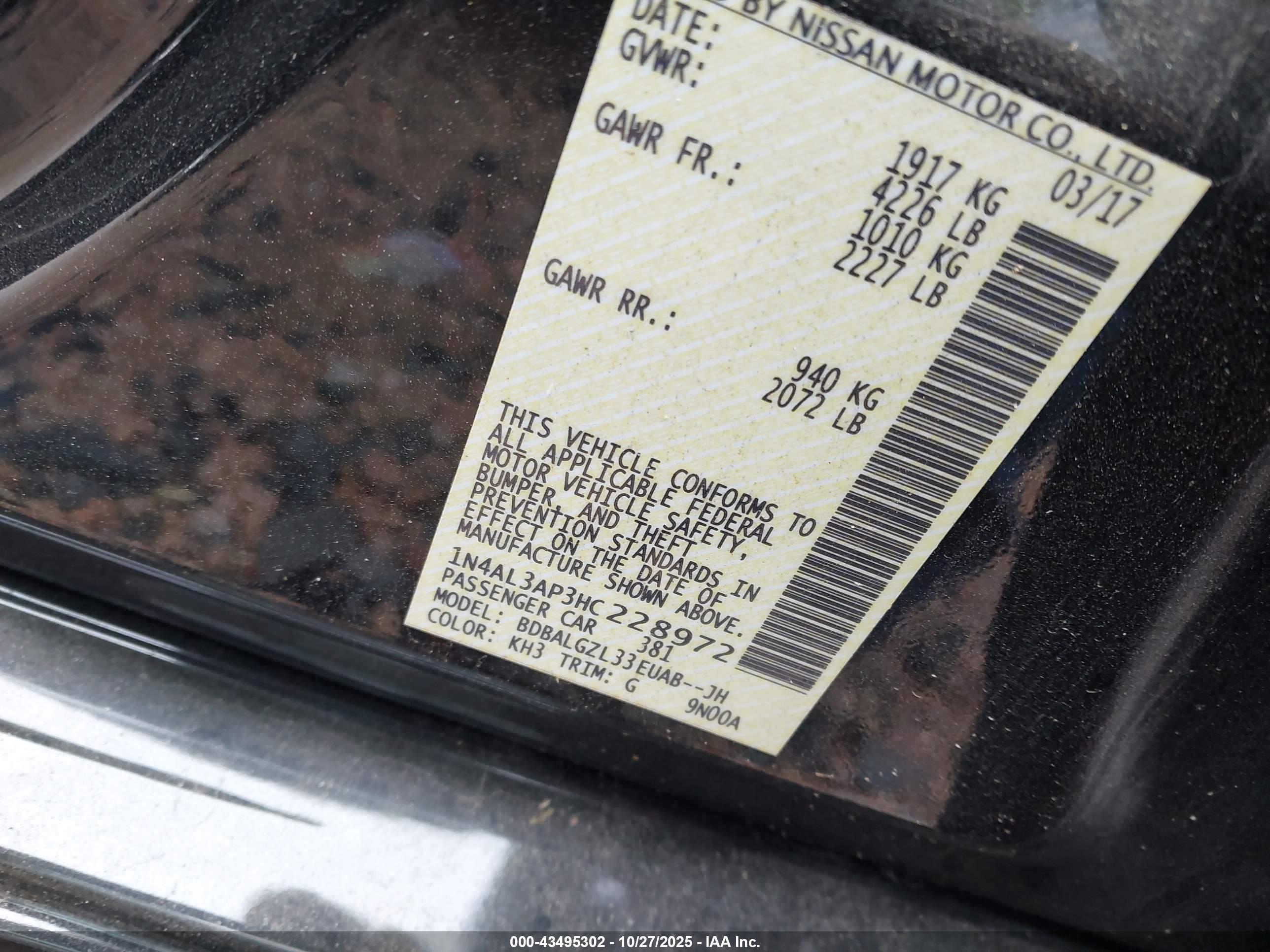 NISSAN ALTIMA image 9