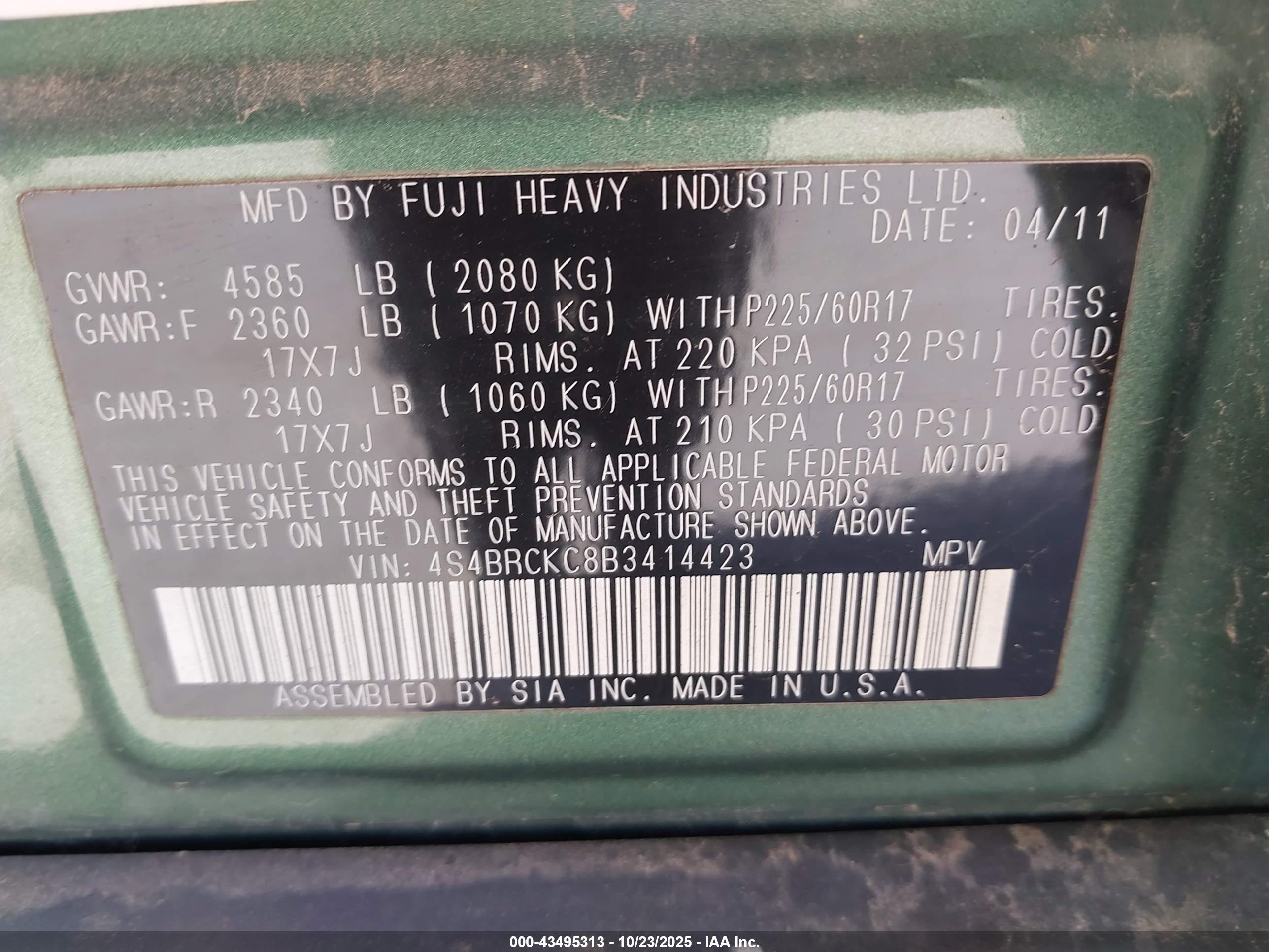 SUBARU OUTBACK image 9