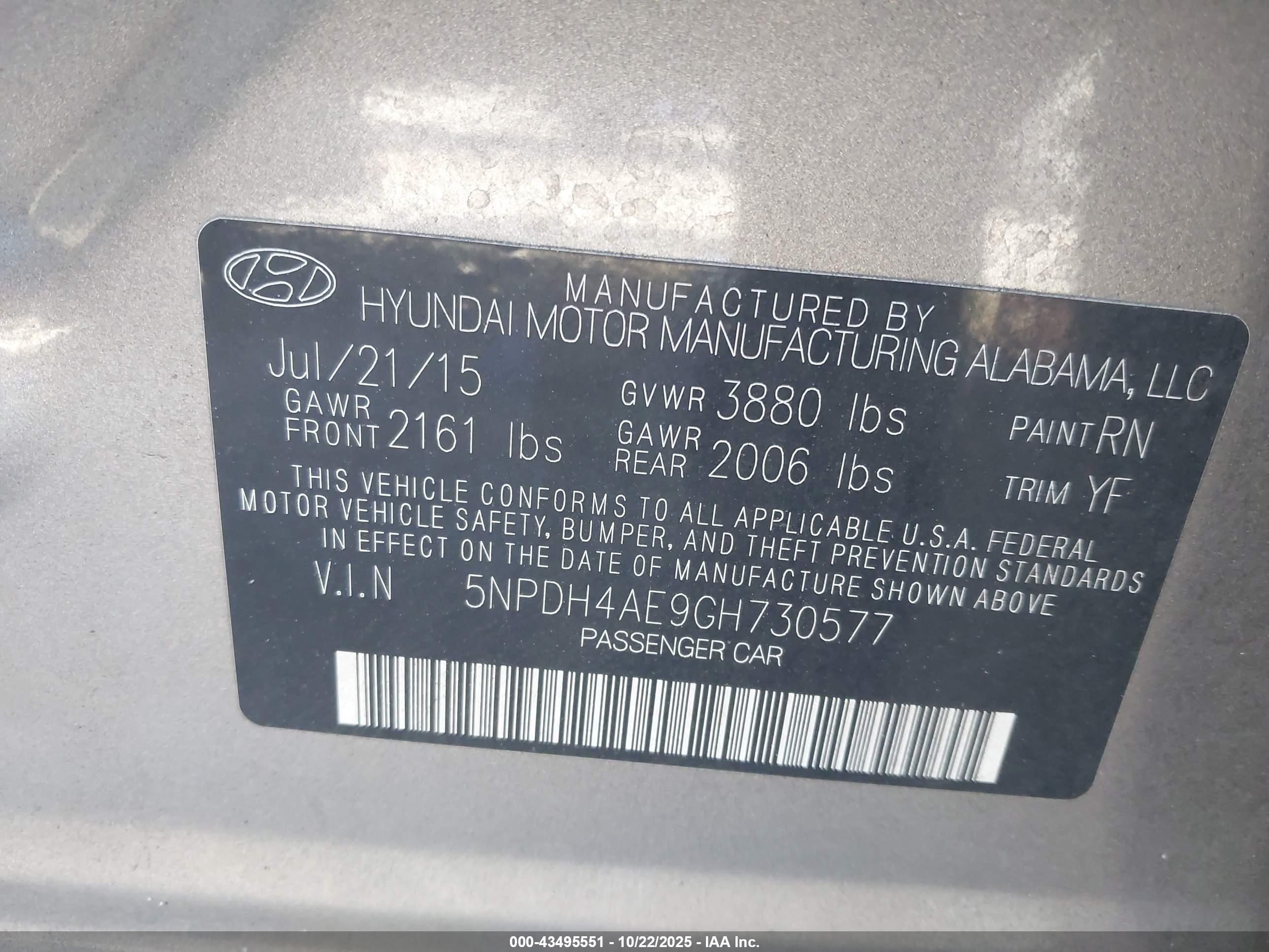HYUNDAI ELANTRA image 9