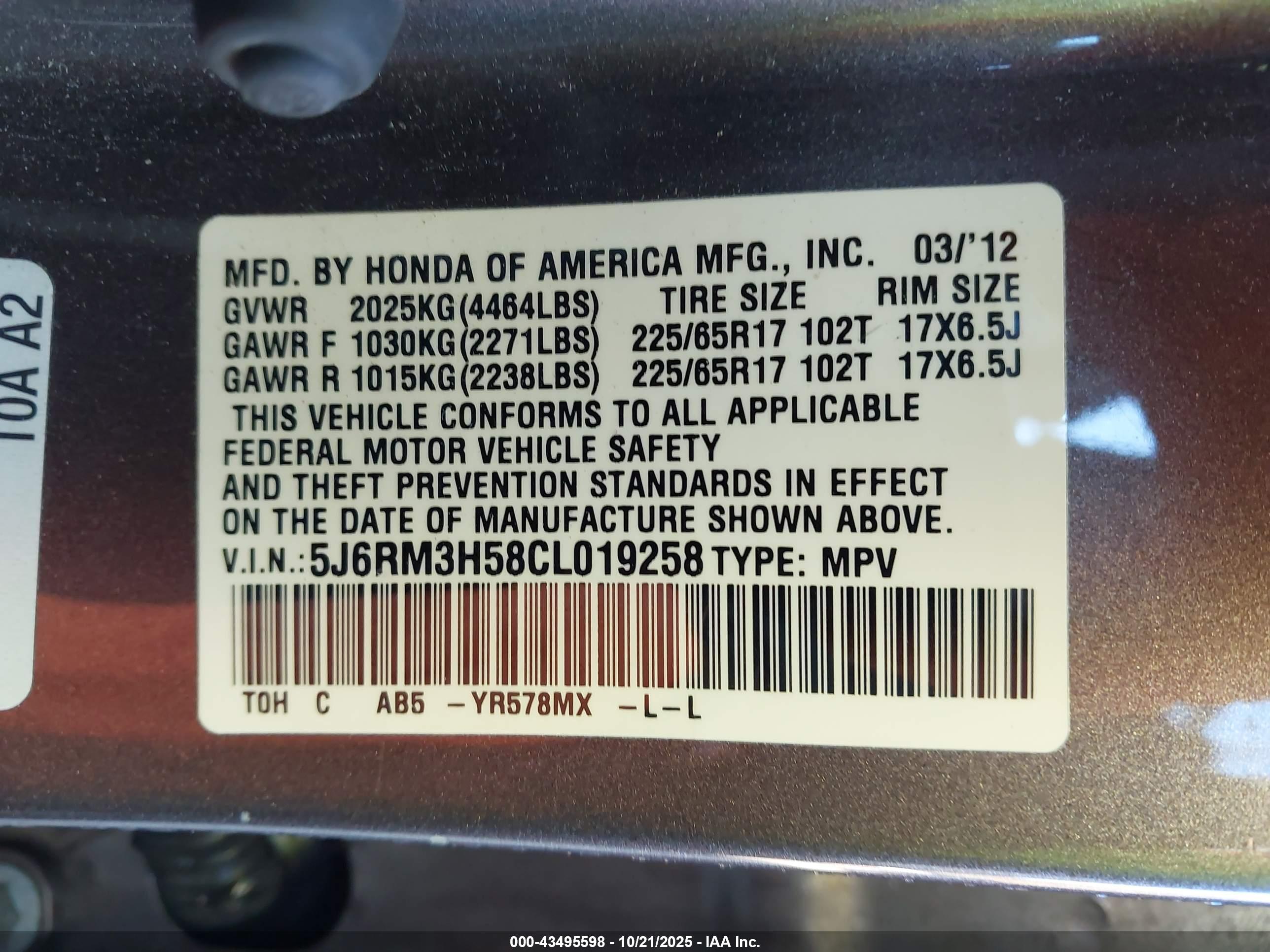 HONDA CR-V image 9