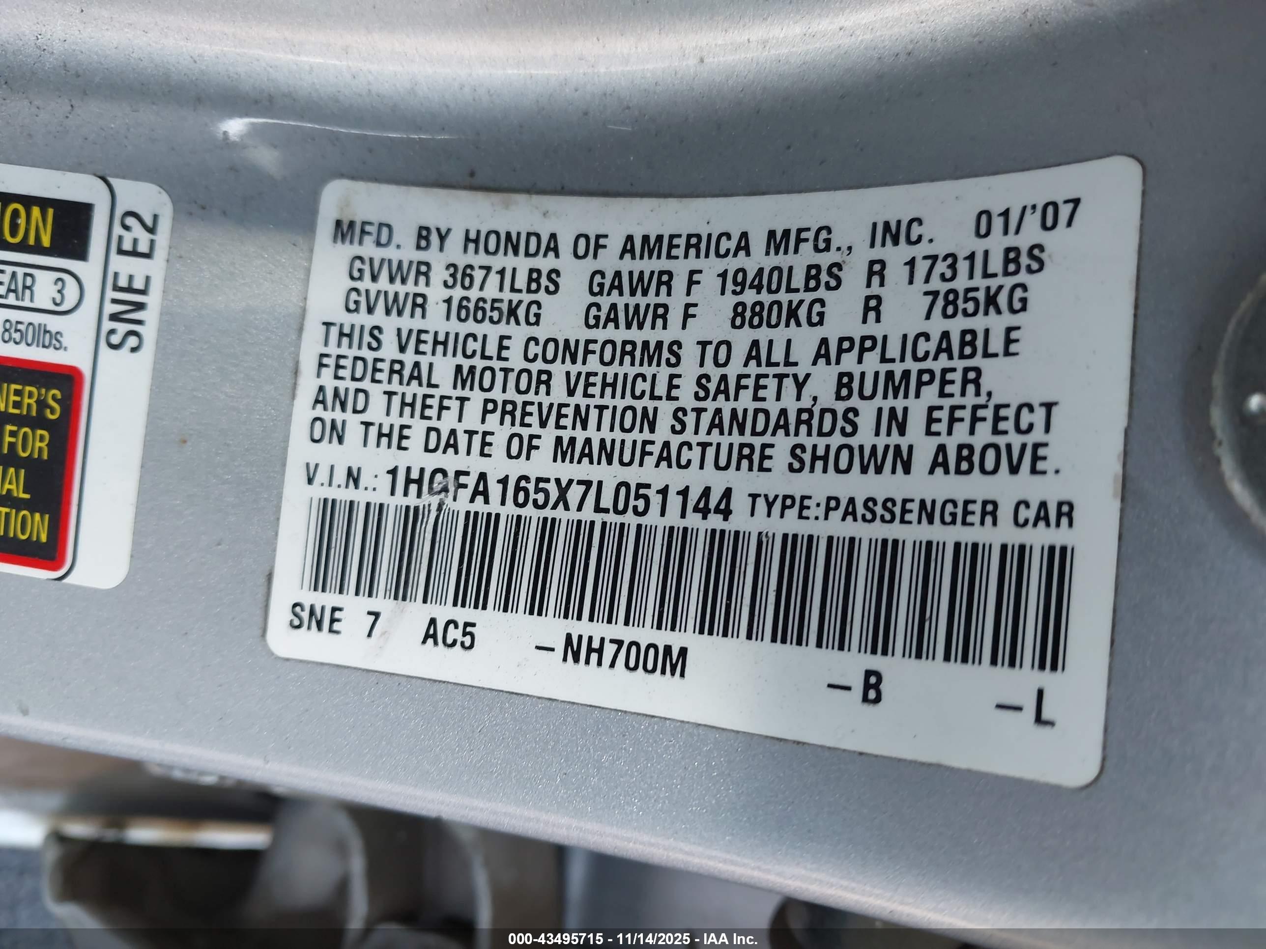 HONDA CIVIC image 9