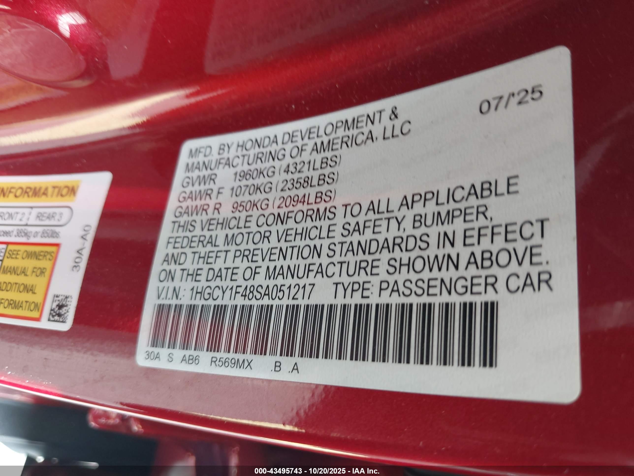 HONDA ACCORD image 9