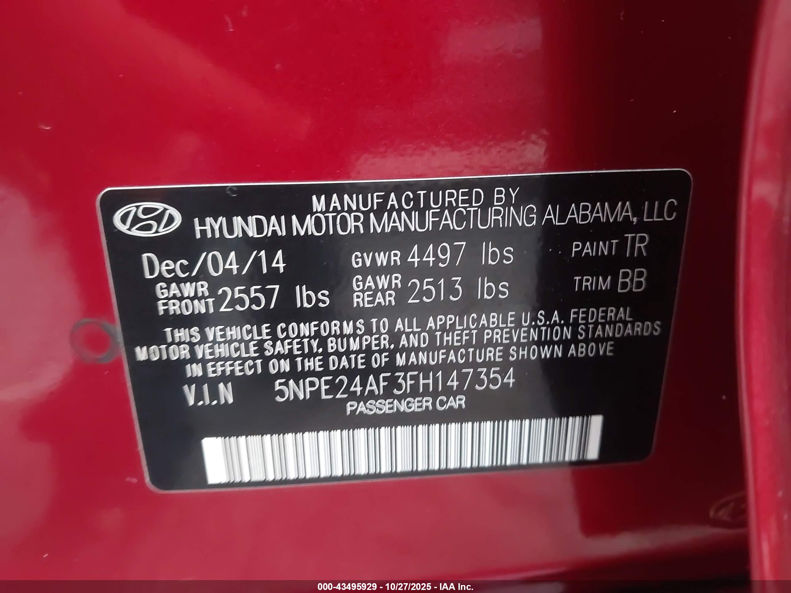 HYUNDAI SONATA image 9