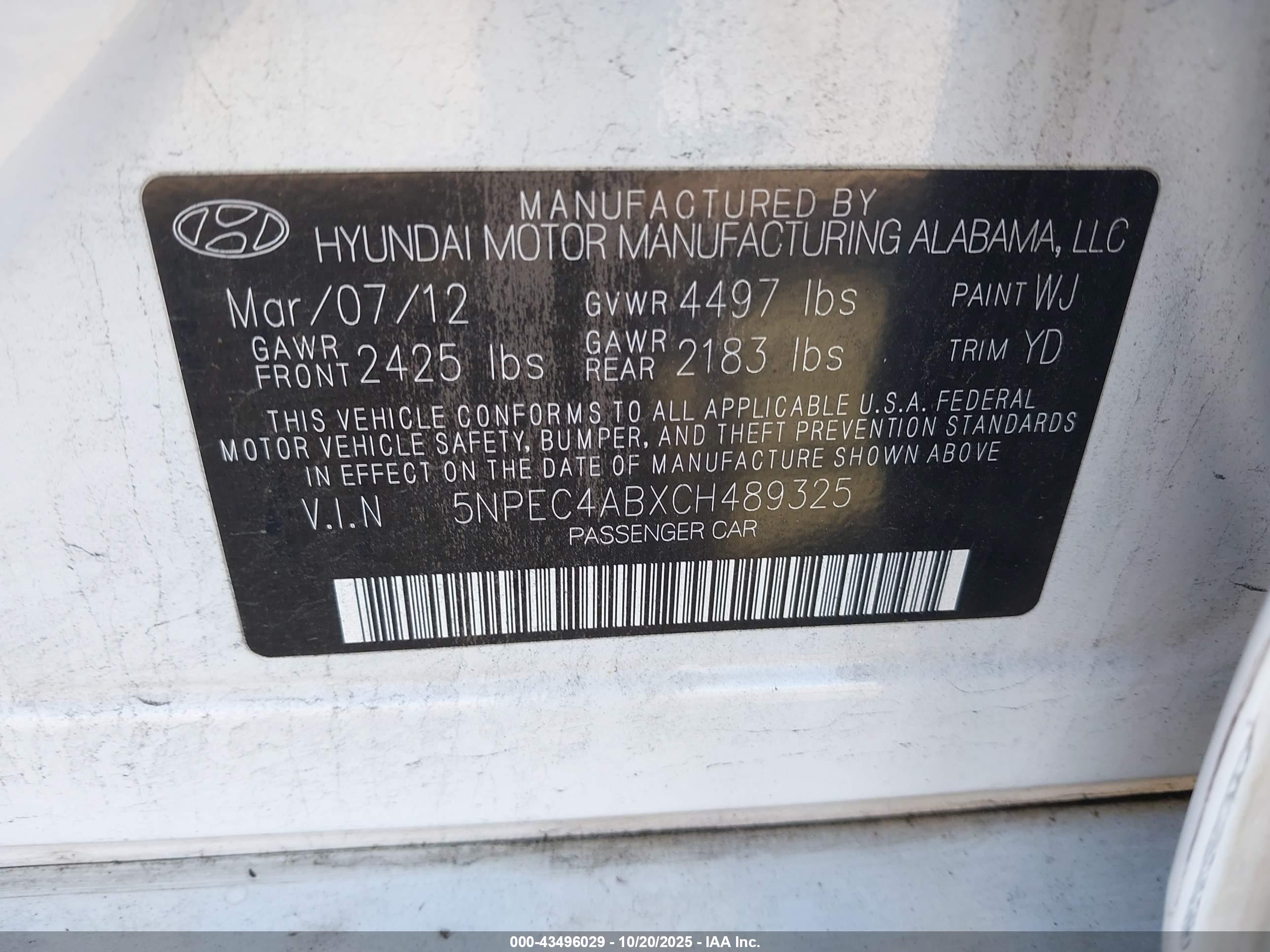HYUNDAI SONATA image 9