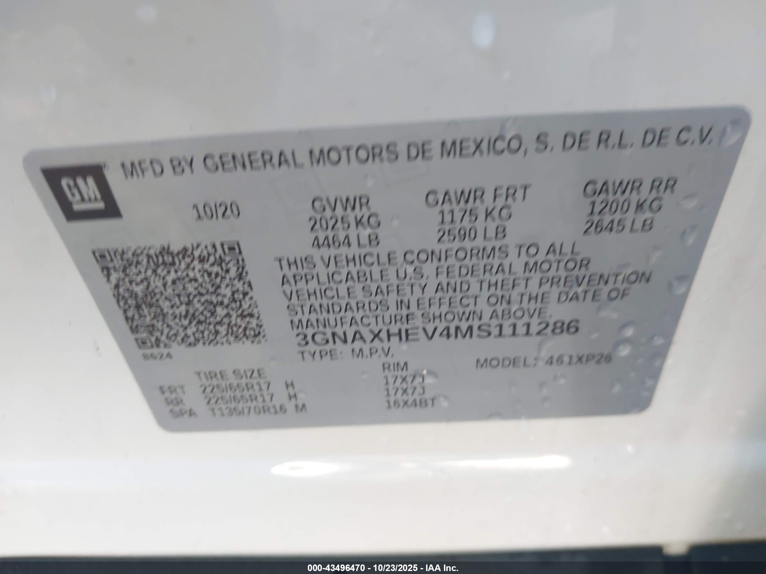 CHEVROLET EQUINOX image 9