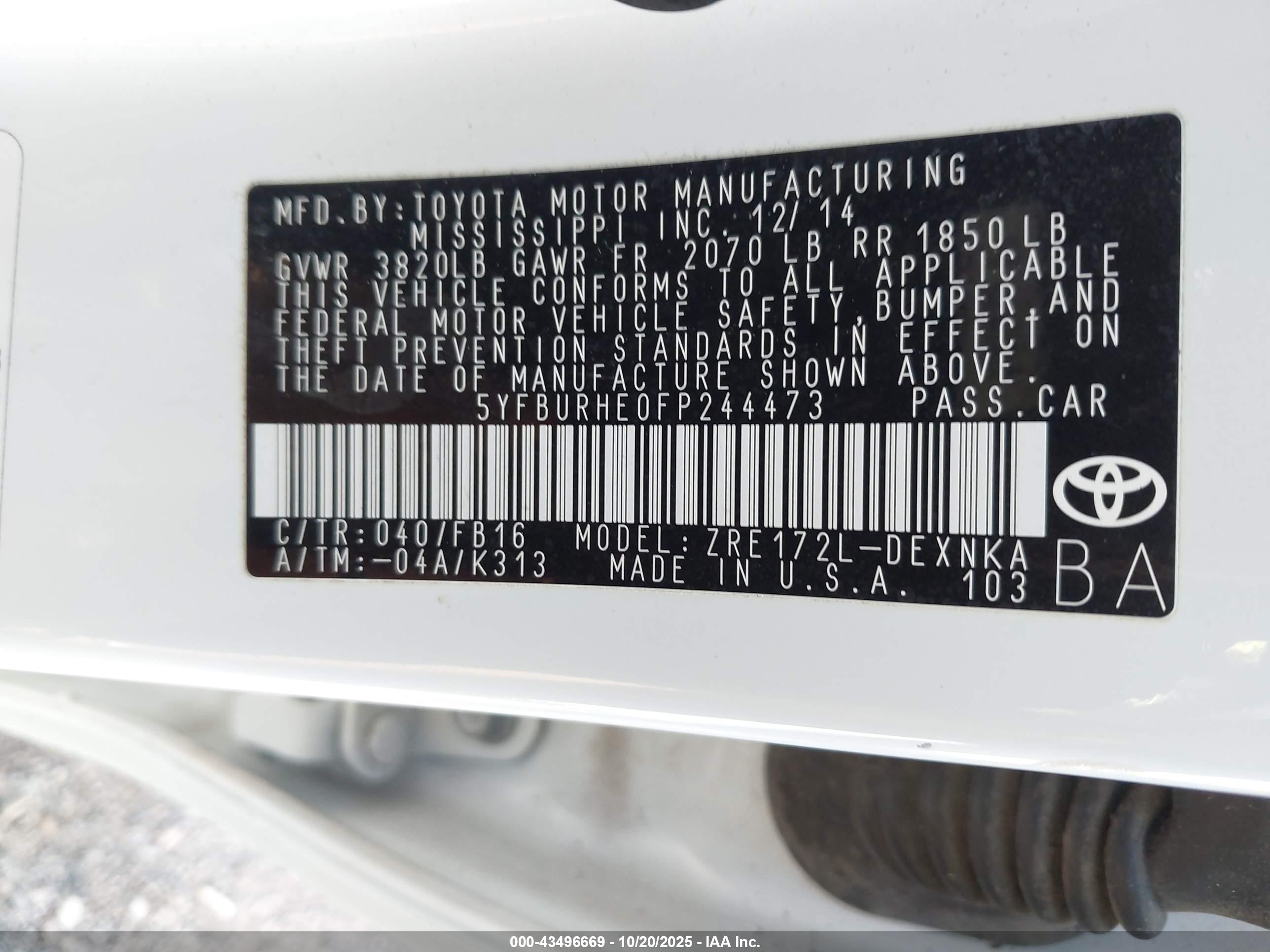 TOYOTA COROLLA image 9