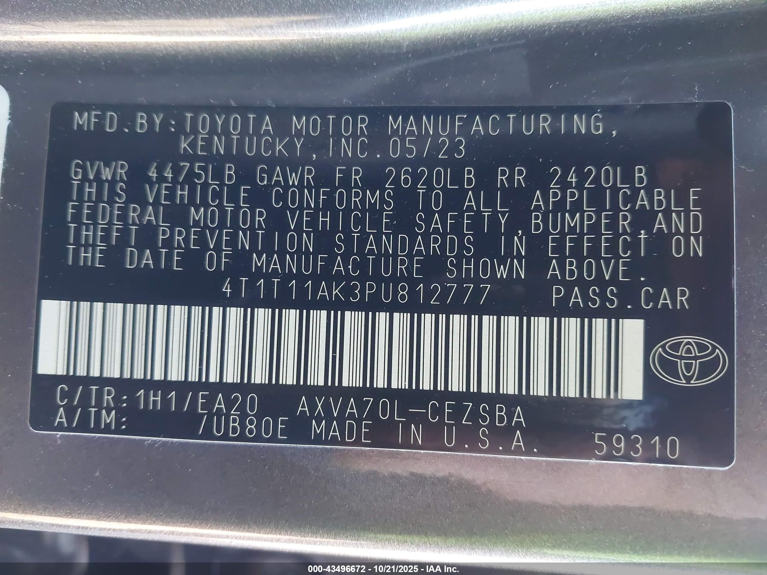 TOYOTA CAMRY image 9
