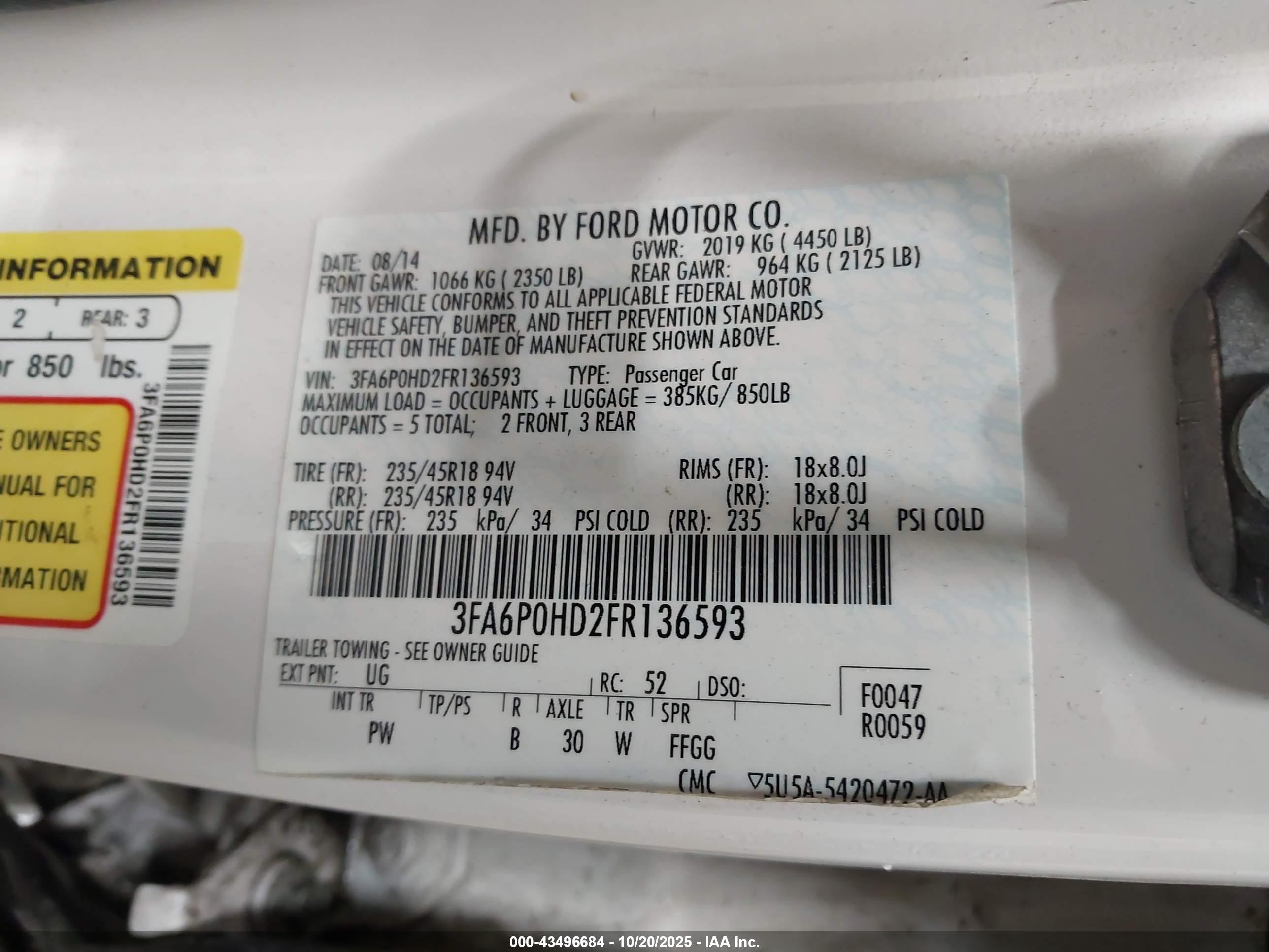 FORD FUSION image 9