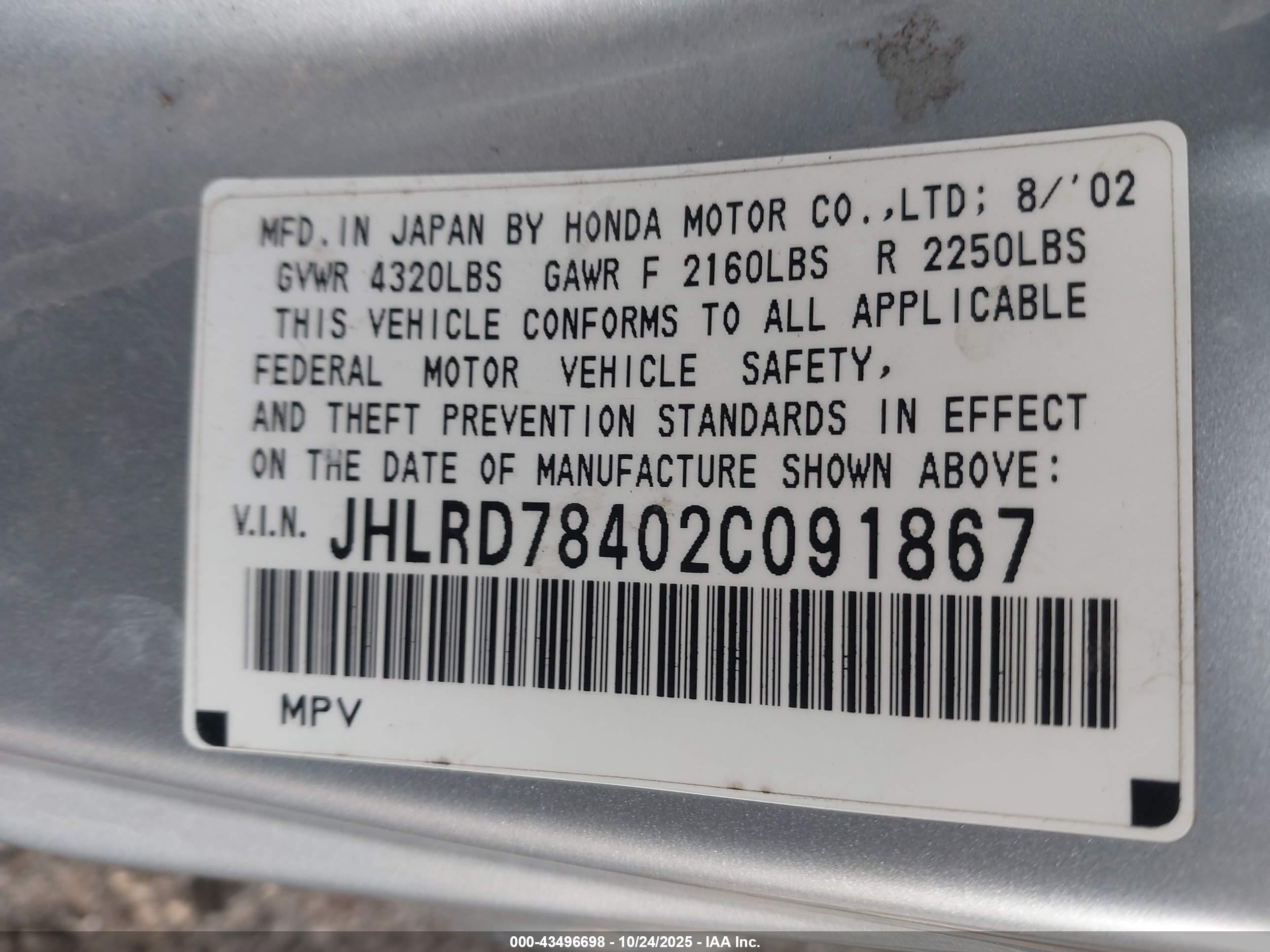 HONDA CR-V image 9