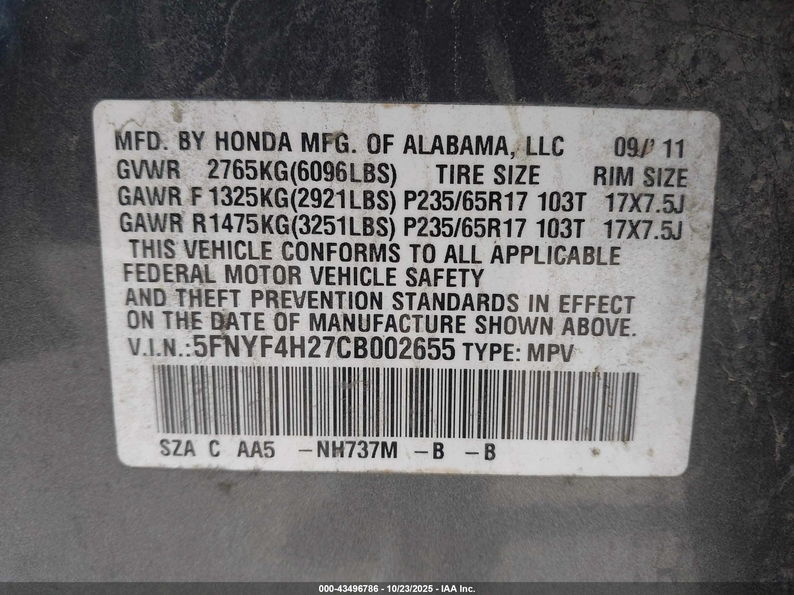 HONDA PILOT image 9