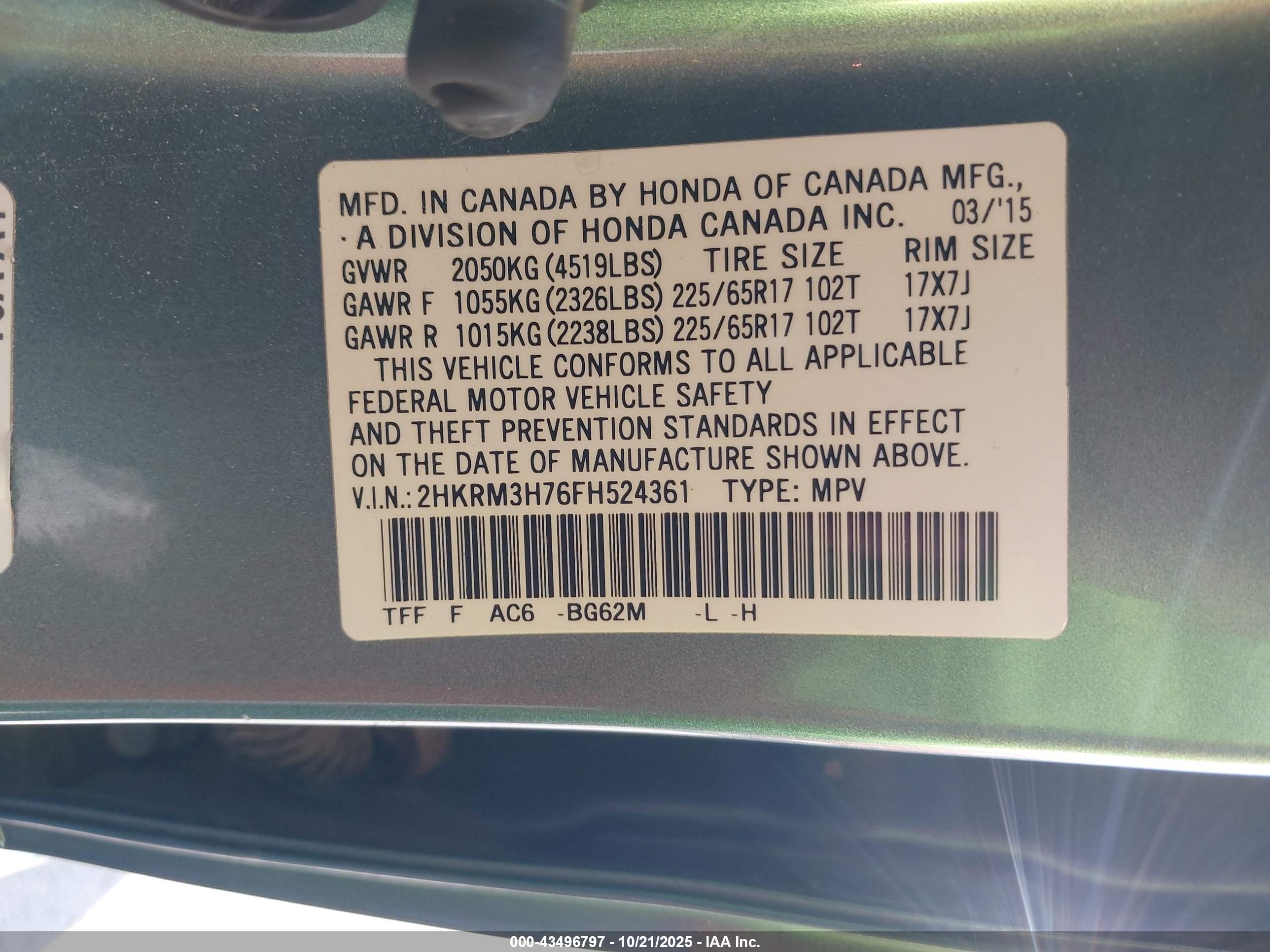 HONDA CR-V image 9