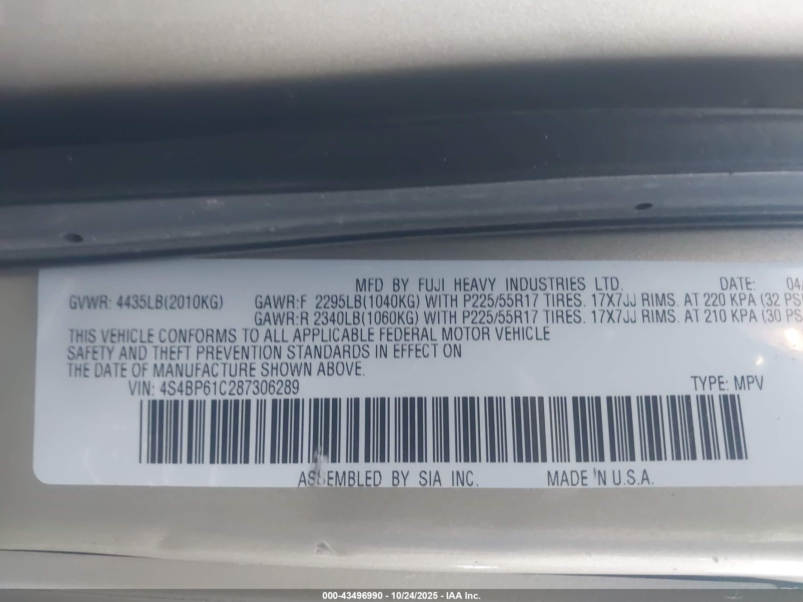 SUBARU OUTBACK image 9