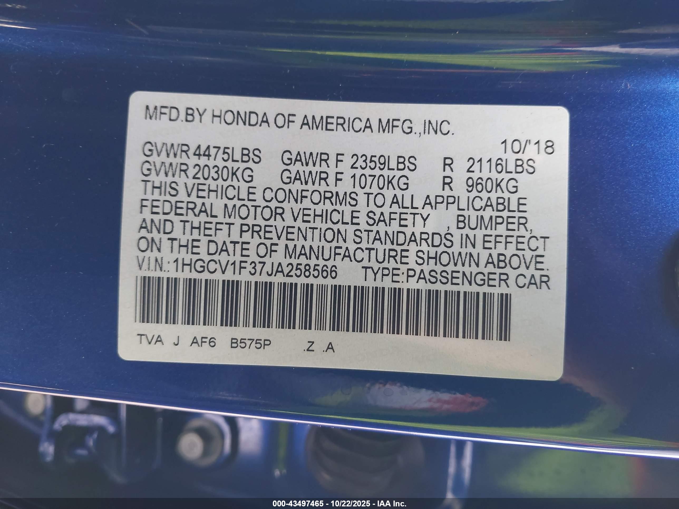 HONDA ACCORD image 9