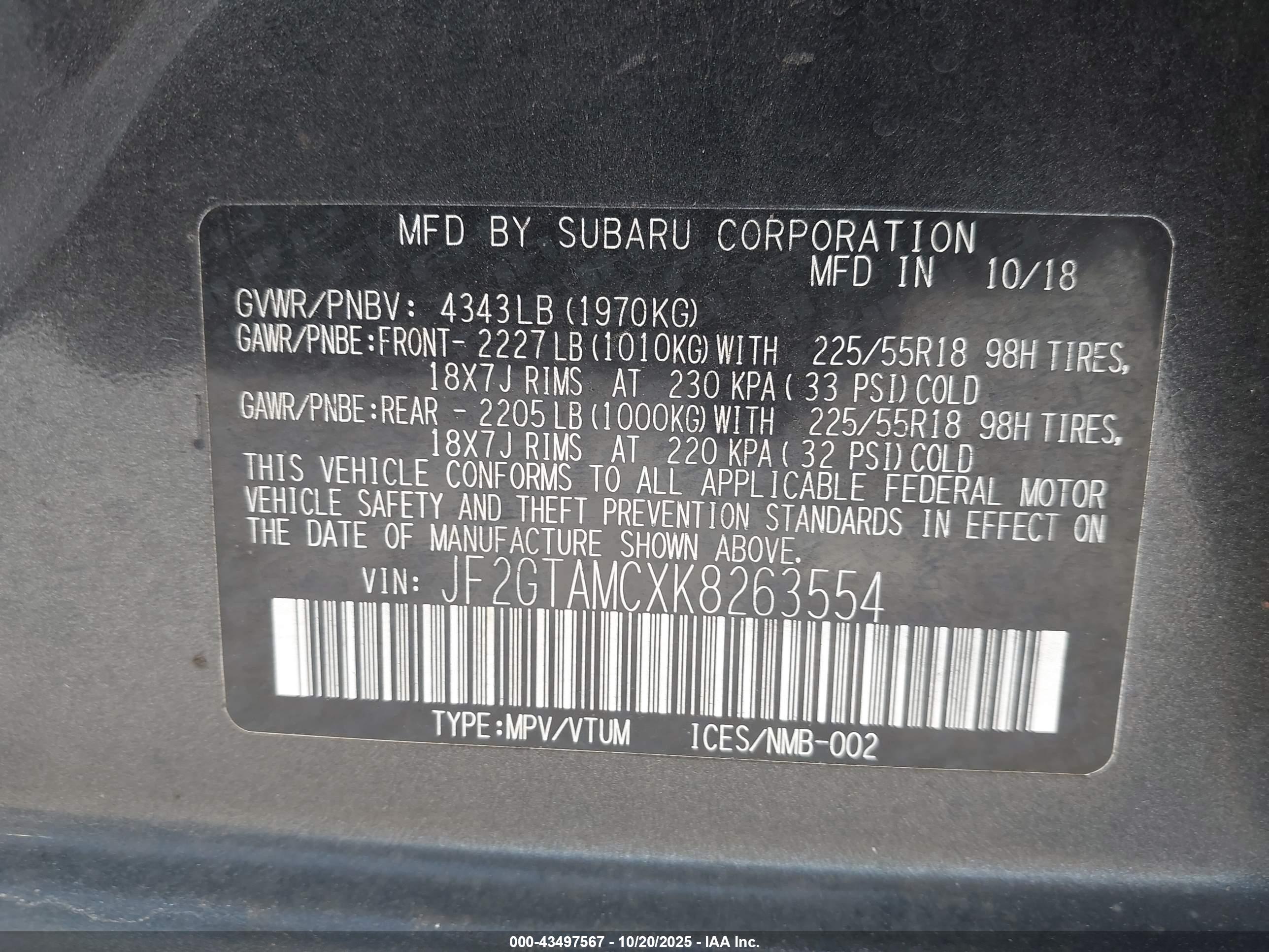 SUBARU CROSSTREK image 9