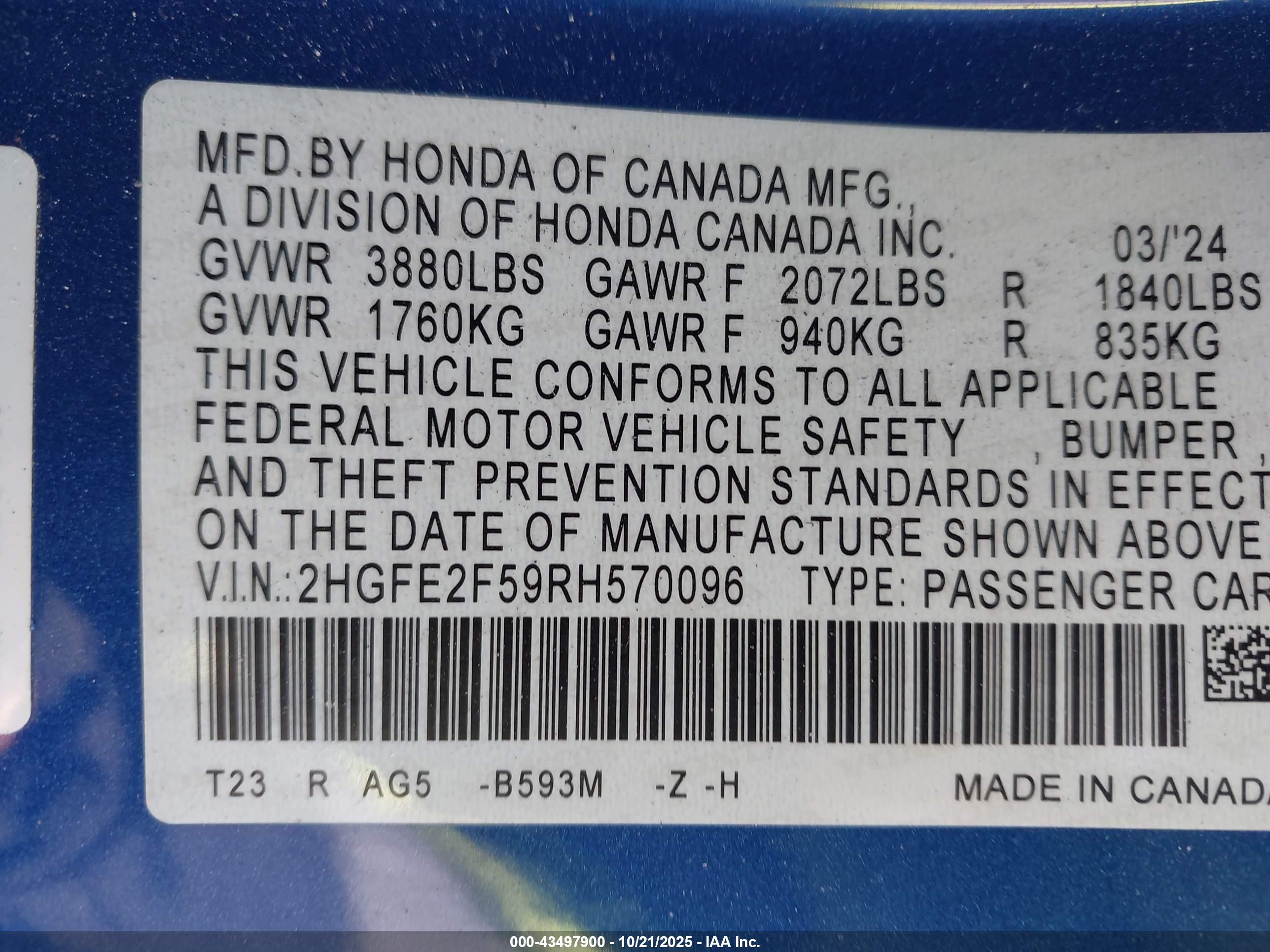 HONDA CIVIC image 9