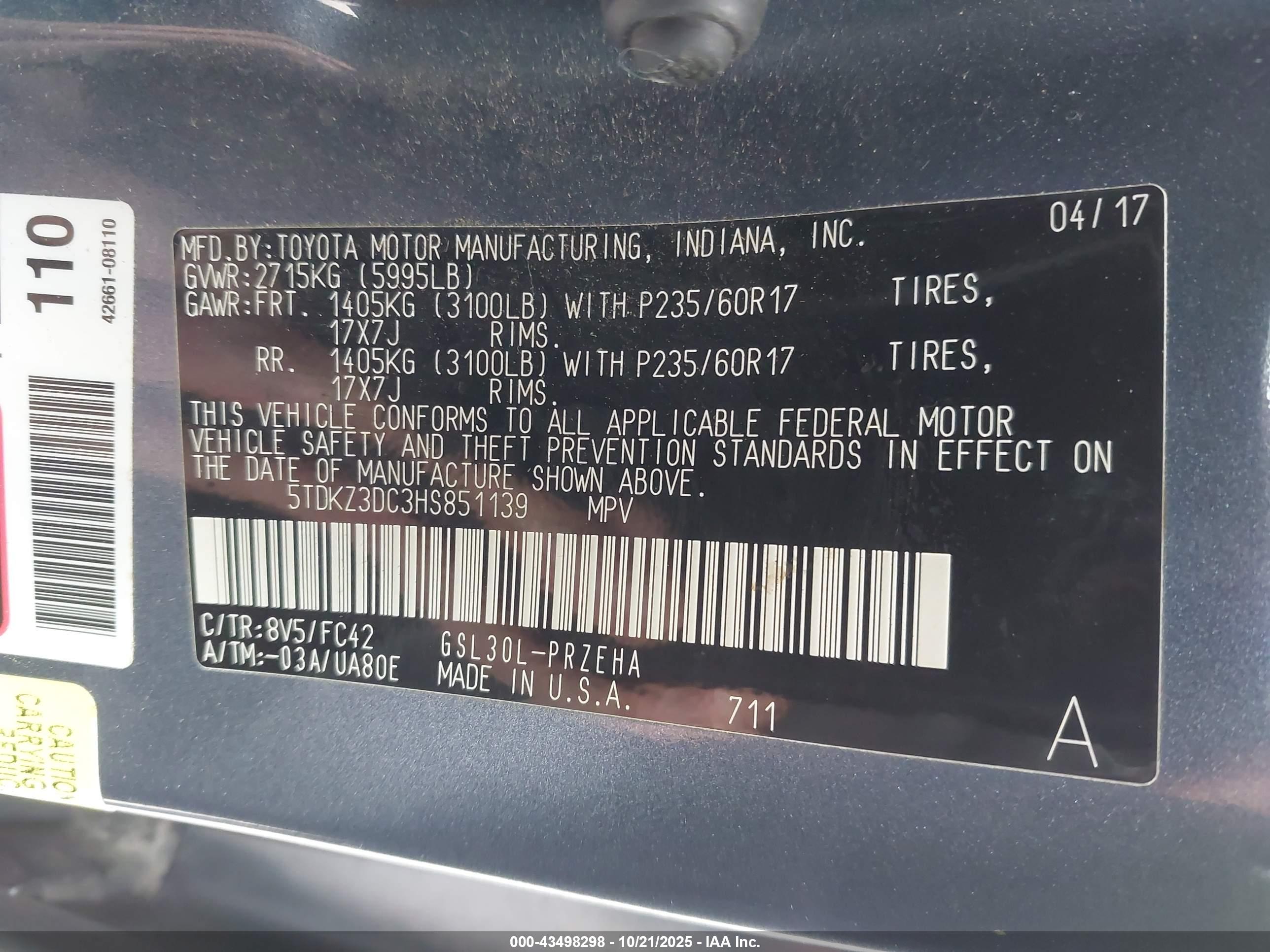 TOYOTA SIENNA image 9