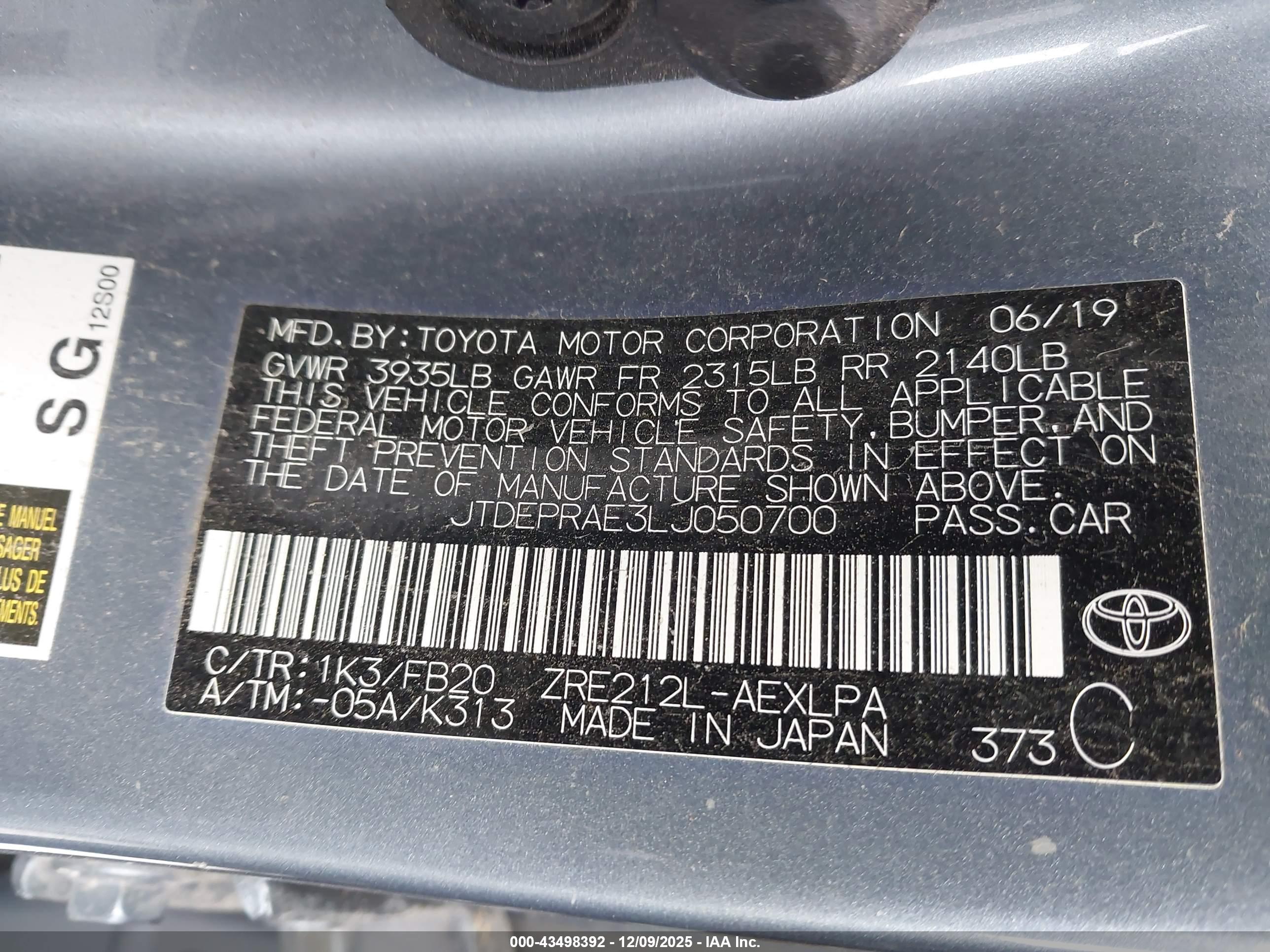 TOYOTA COROLLA image 9