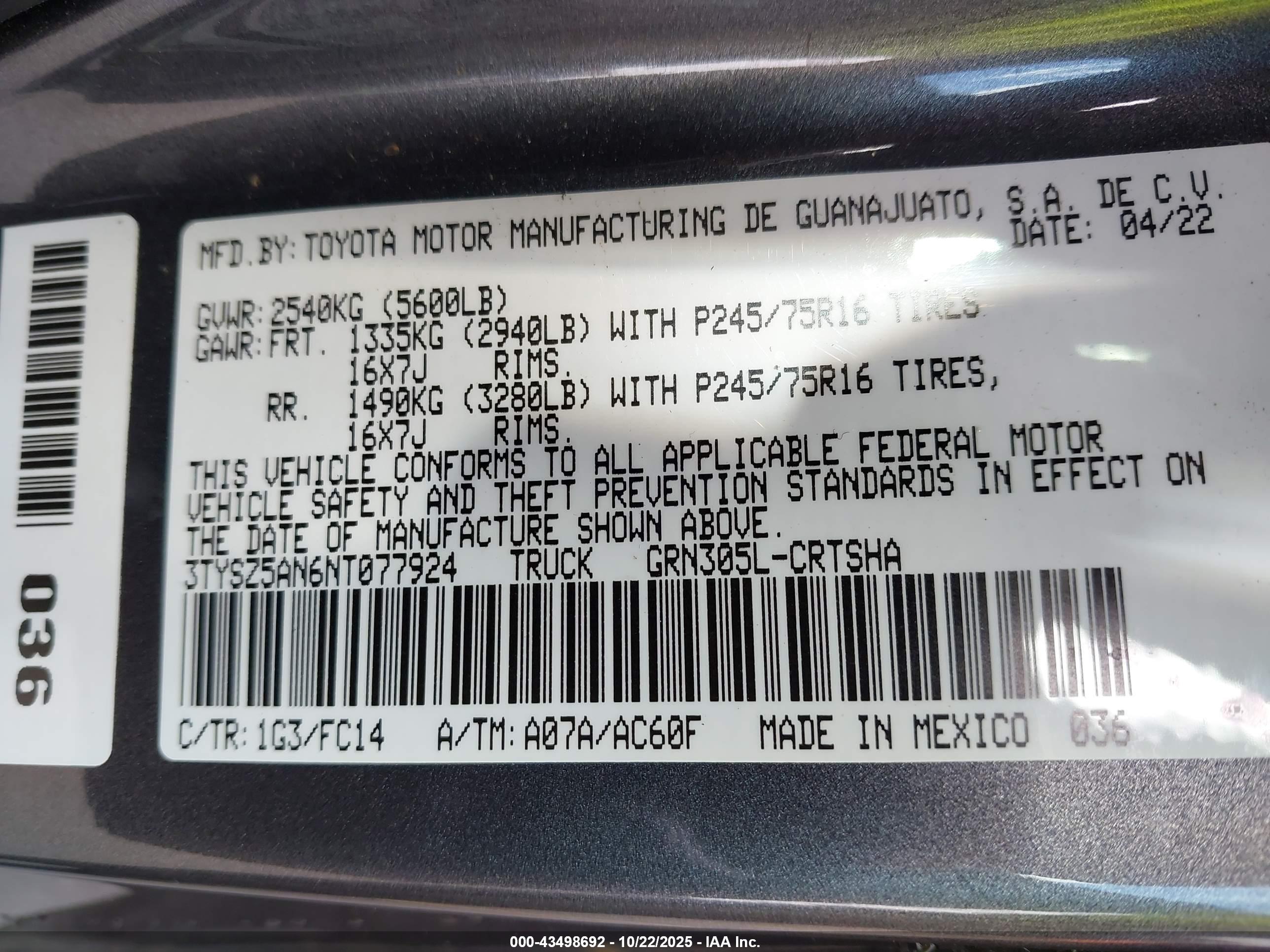 TOYOTA TACOMA image 9