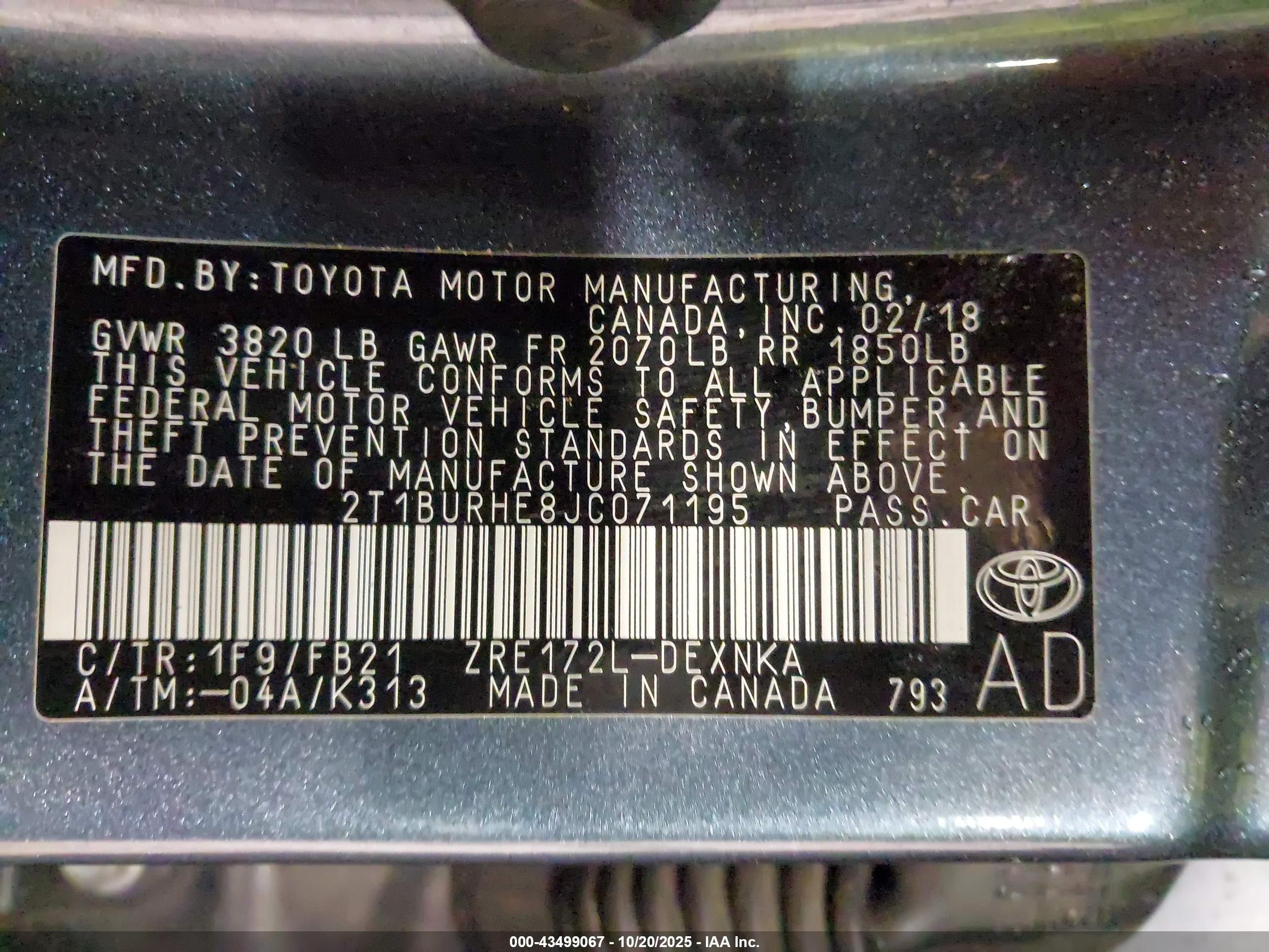 TOYOTA COROLLA image 9