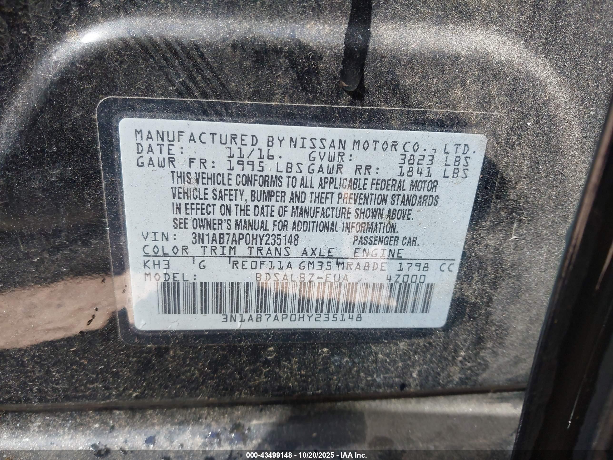 NISSAN SENTRA image 9
