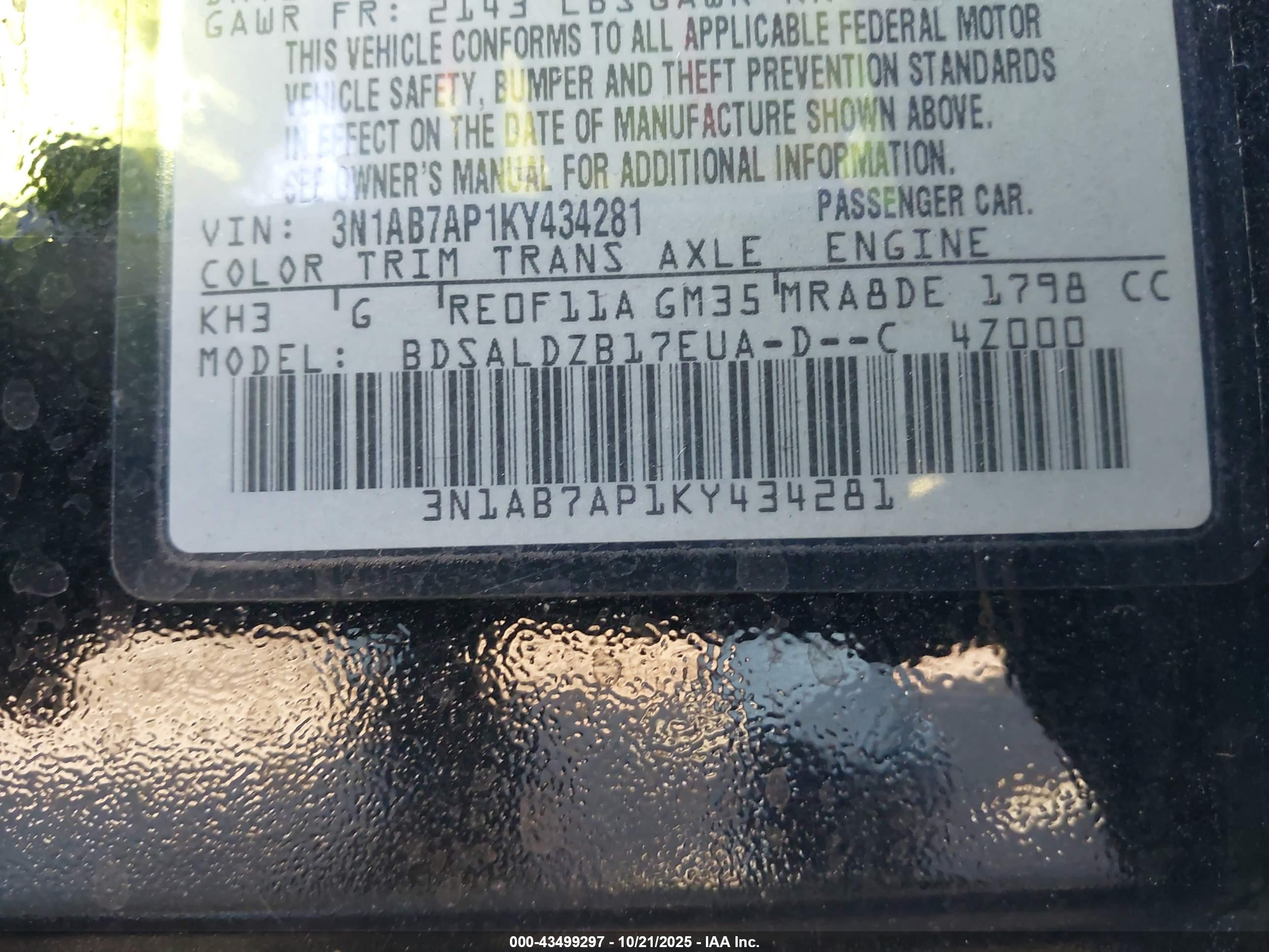 NISSAN SENTRA image 9