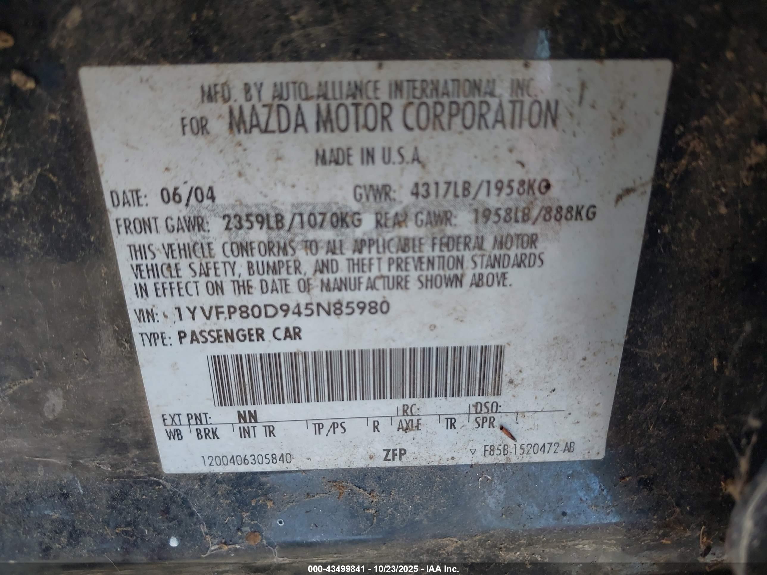 MAZDA MAZDA6 image 9