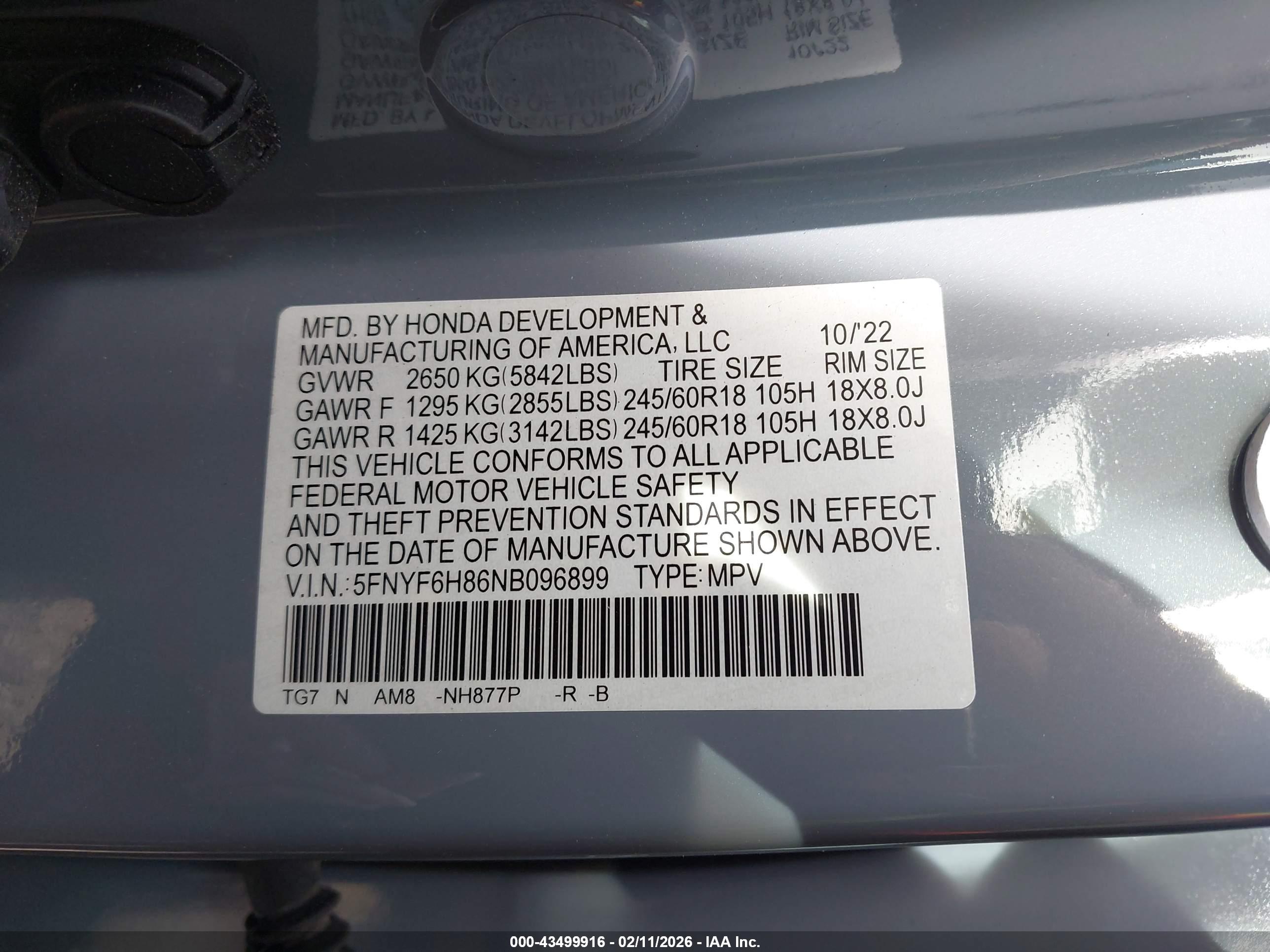 HONDA PILOT image 9
