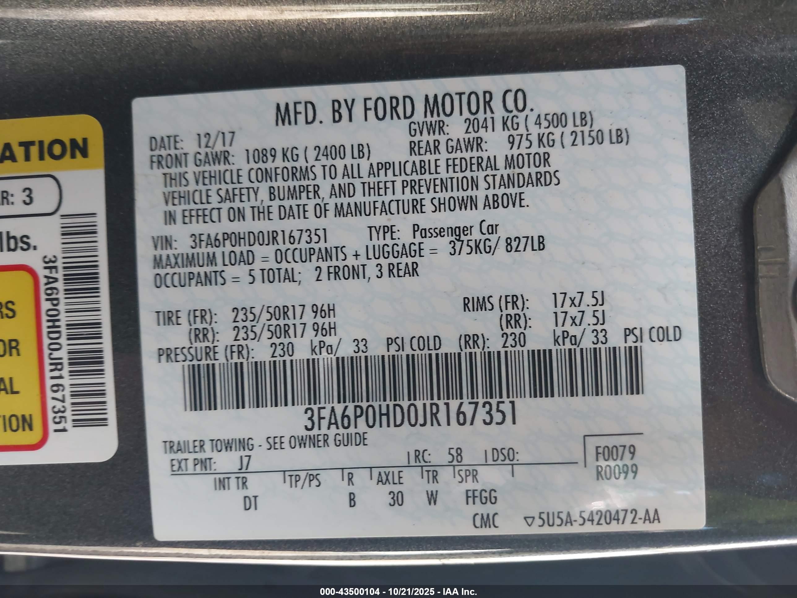 FORD FUSION image 9