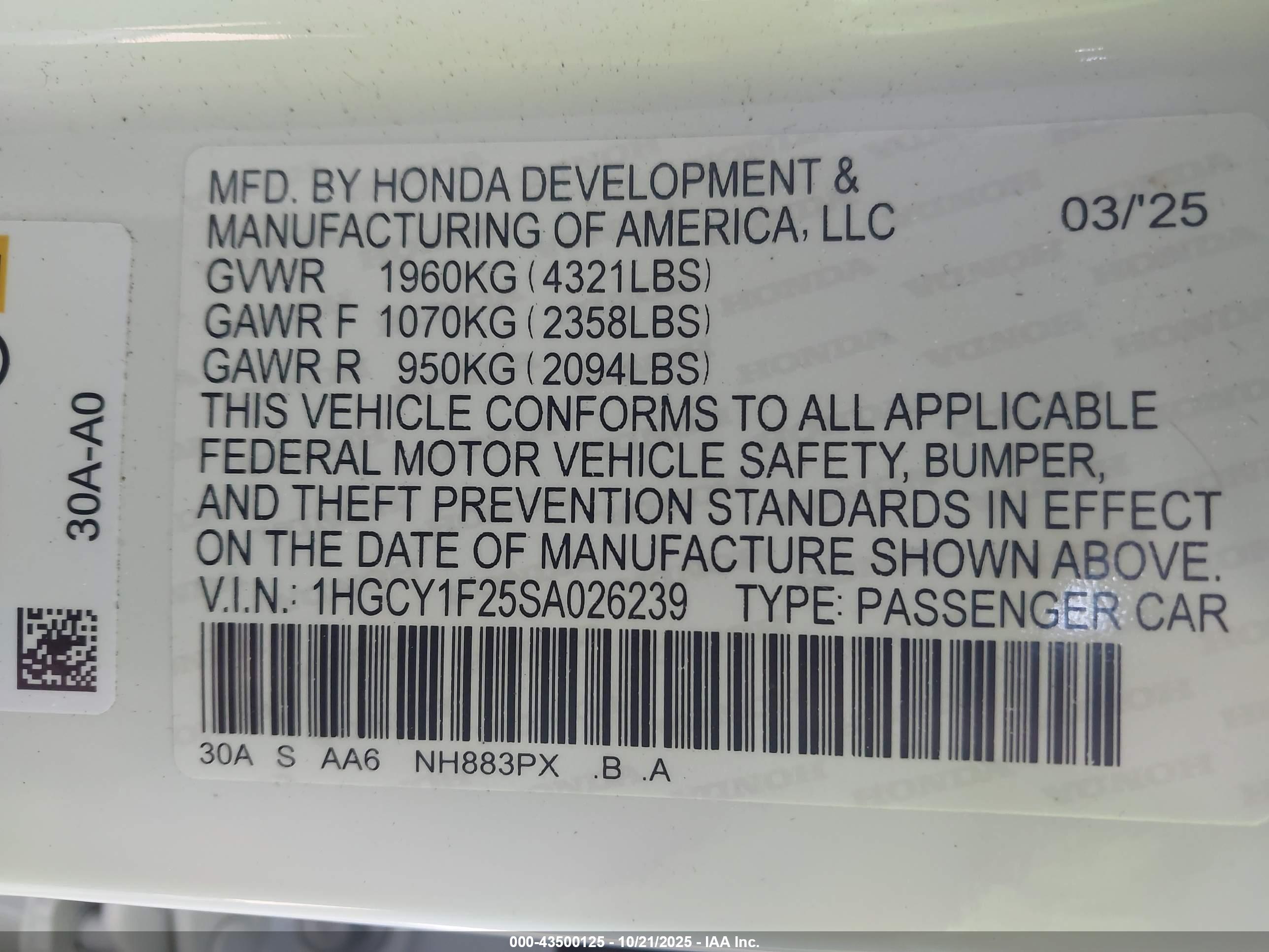 HONDA ACCORD image 9
