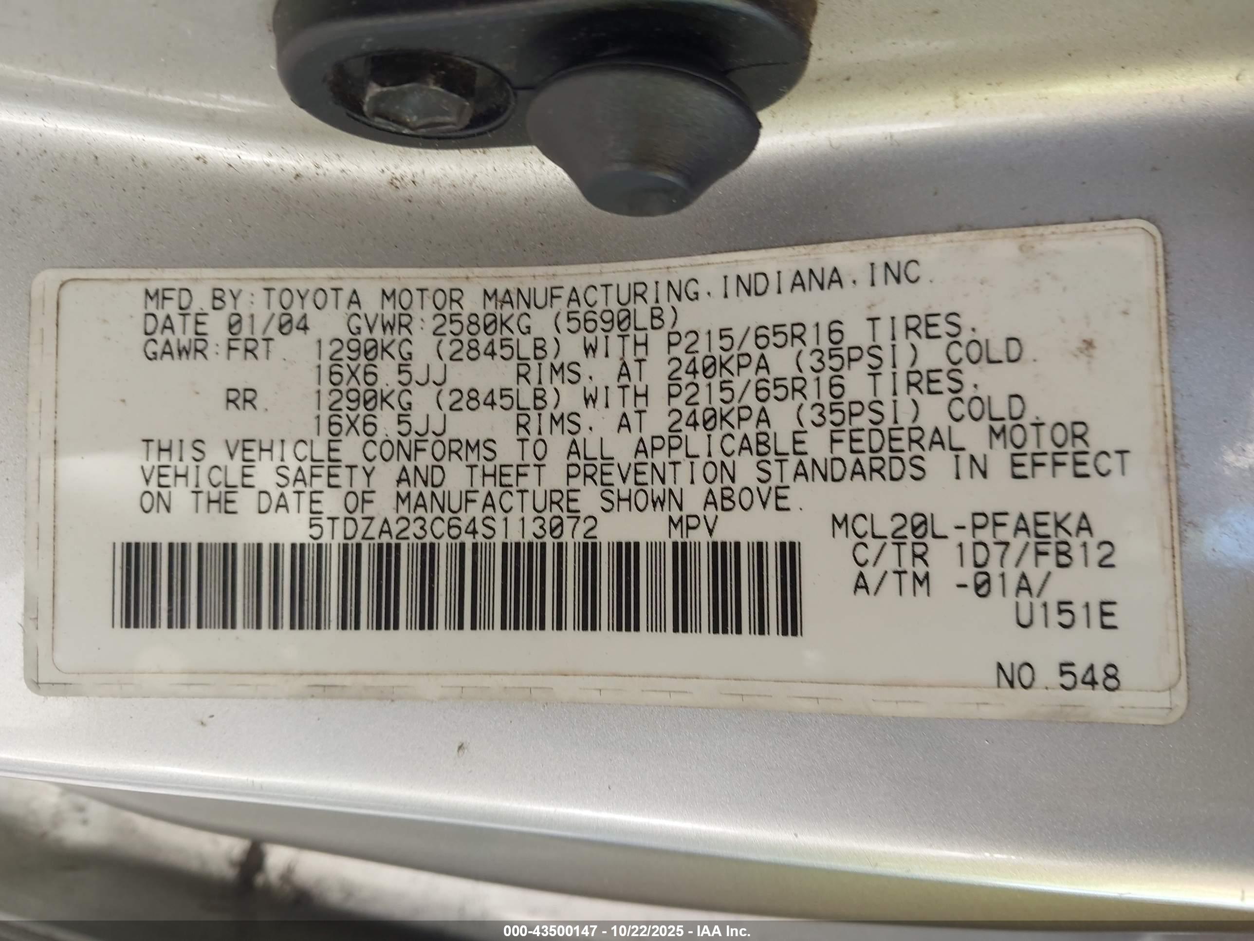 TOYOTA SIENNA image 9