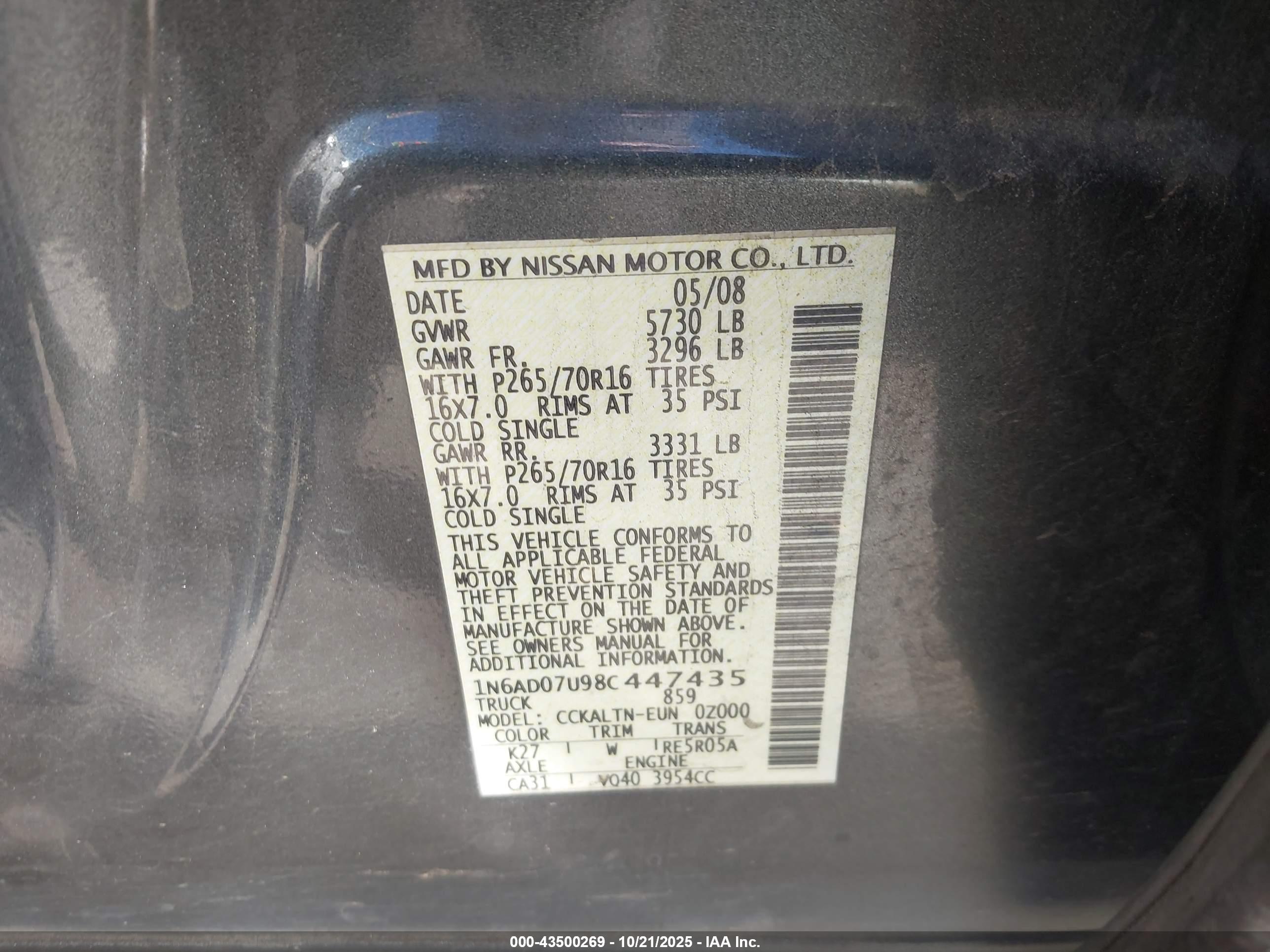 NISSAN FRONTIER image 9
