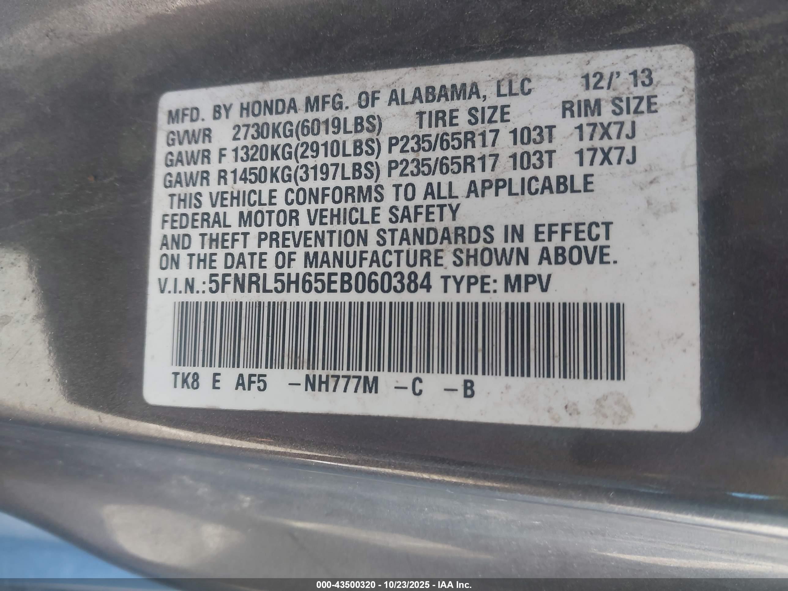 HONDA ODYSSEY image 9