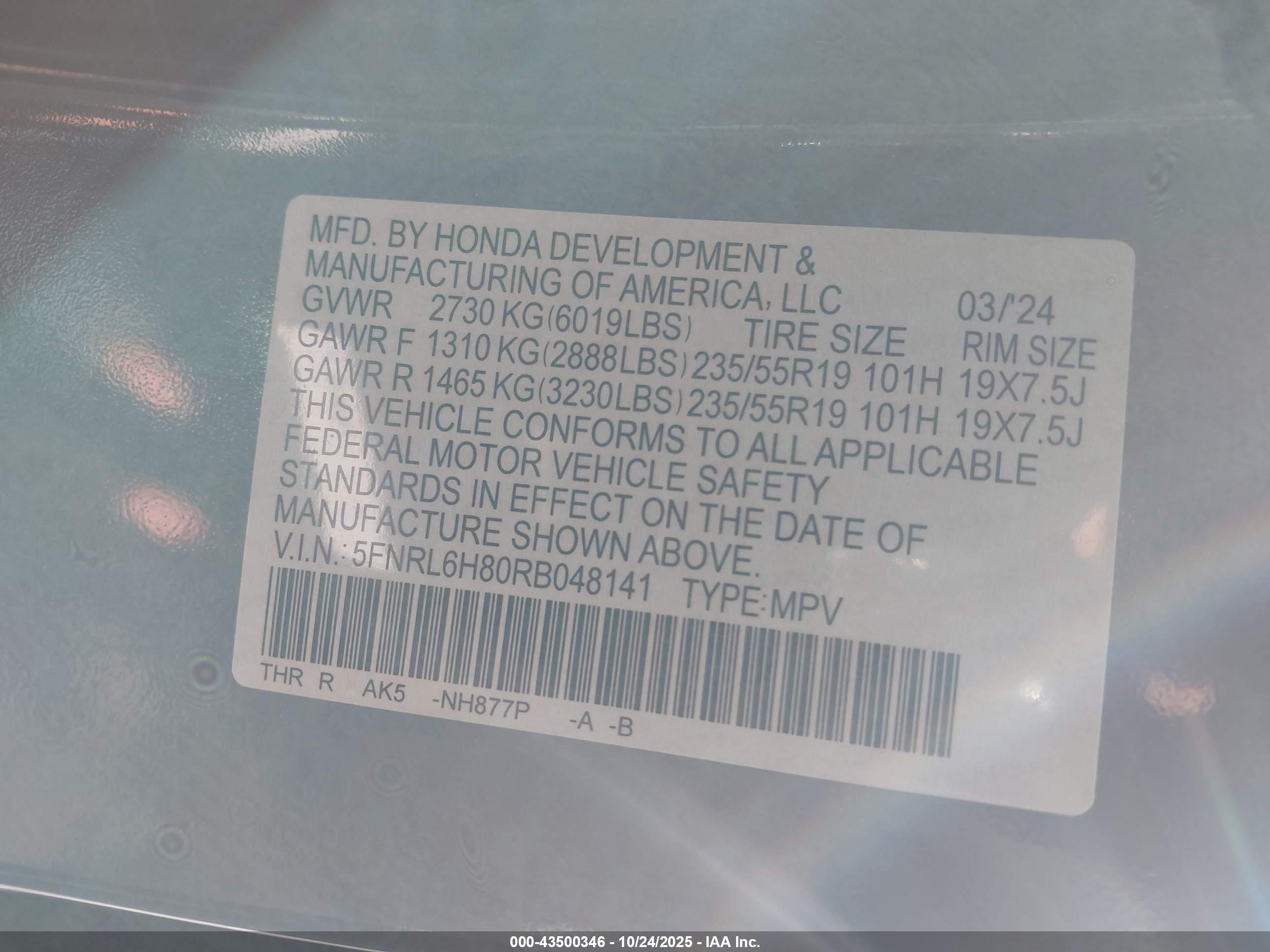 HONDA ODYSSEY image 9