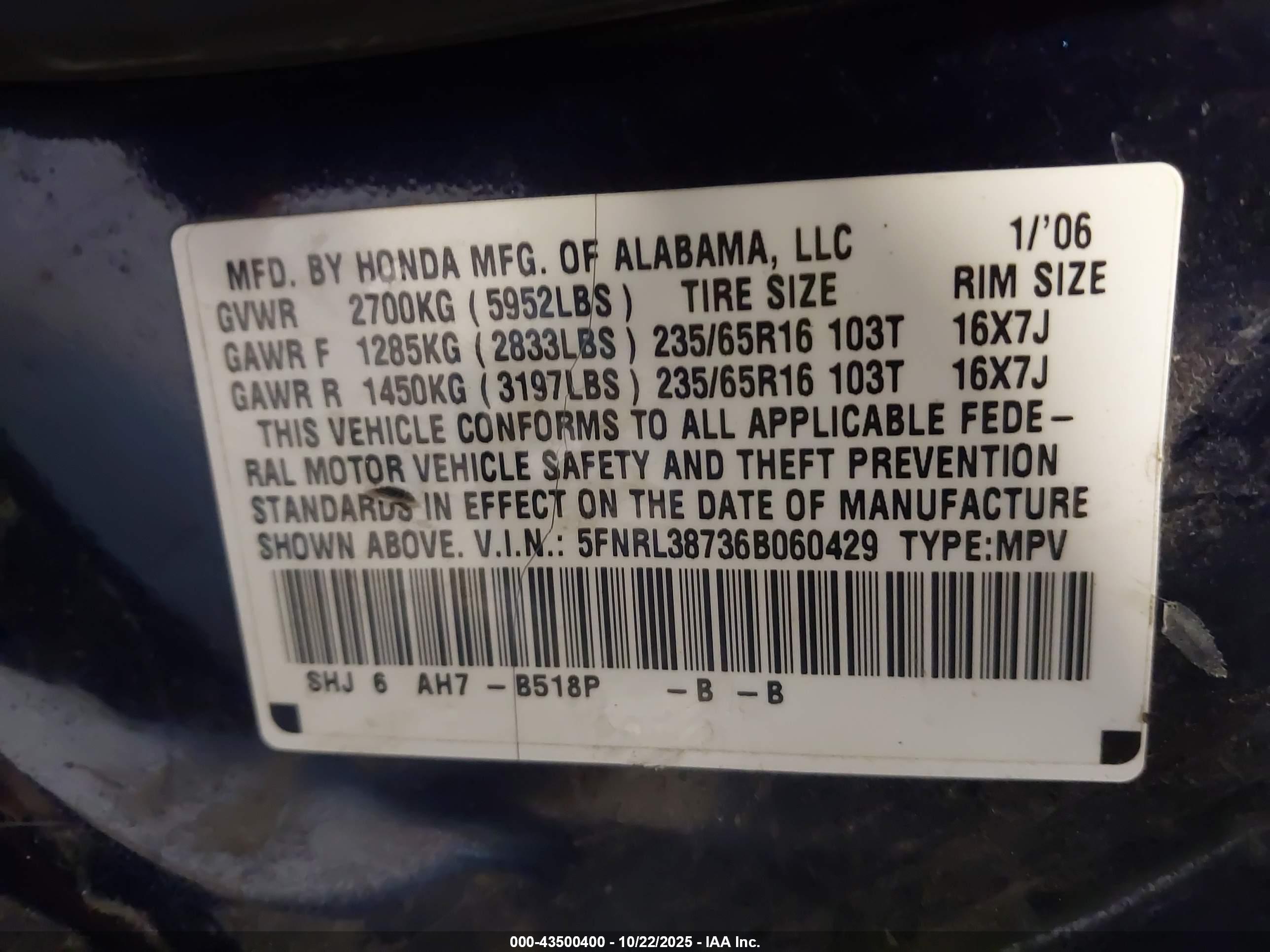 HONDA ODYSSEY image 9