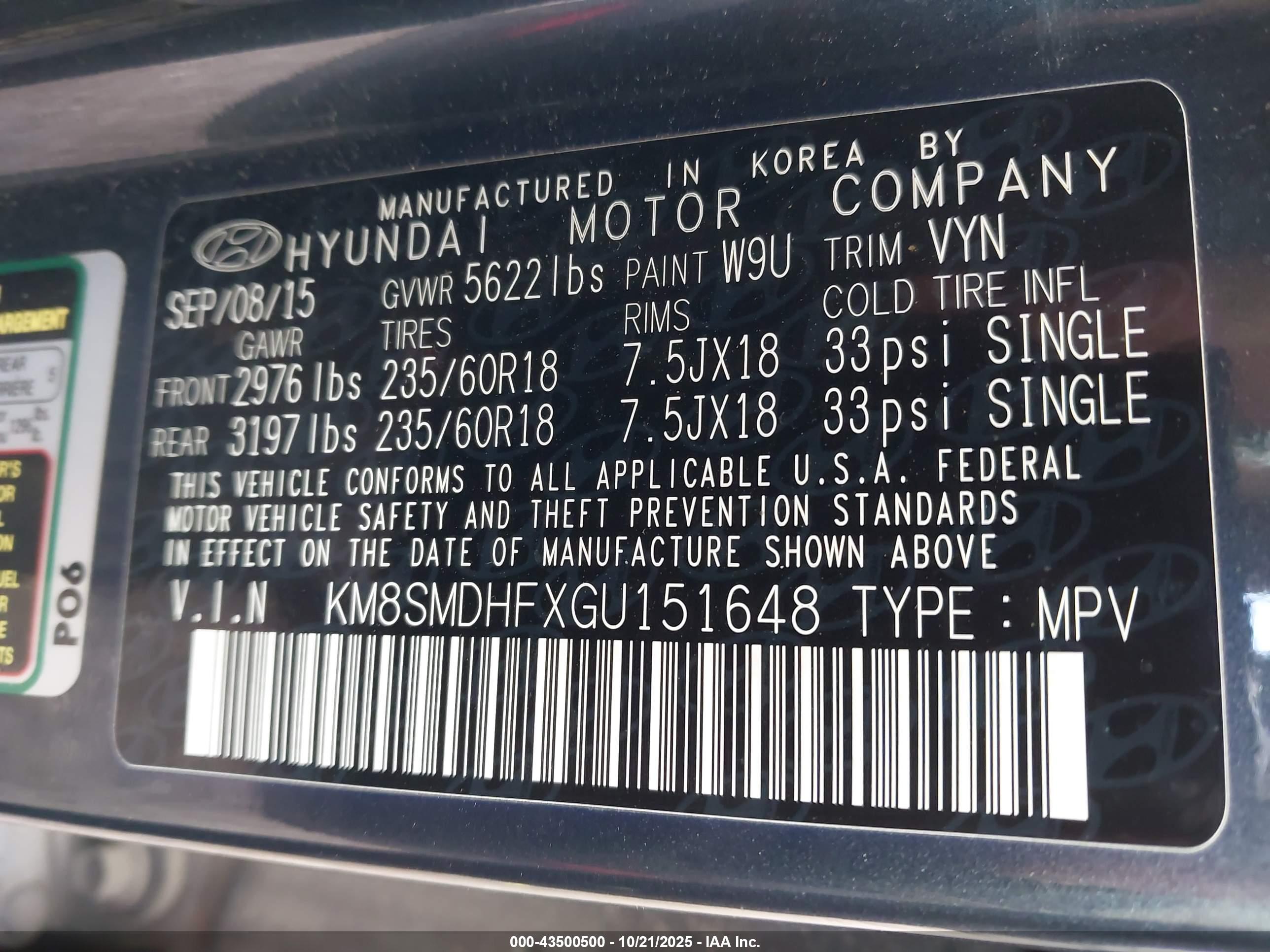 HYUNDAI SANTA image 9